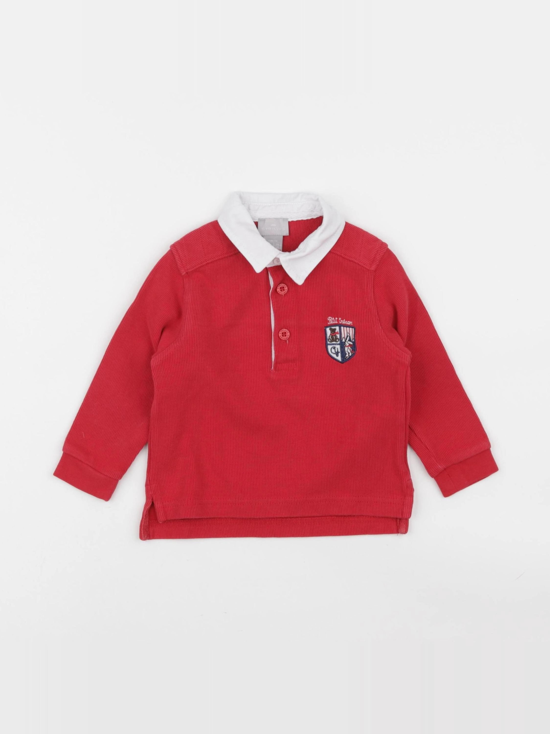 Cyrillus - polo rouge - 12 mois