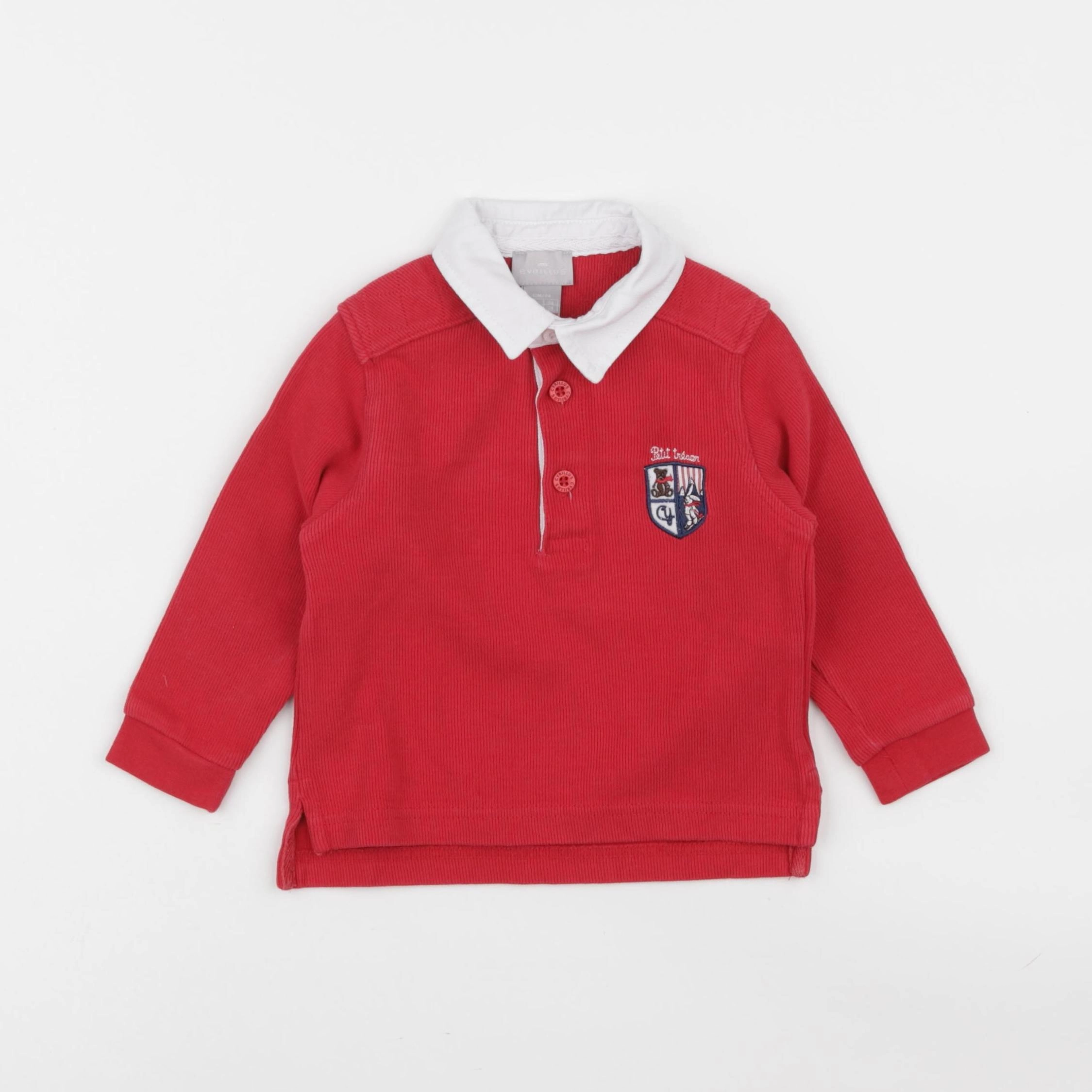 Cyrillus - polo rouge - 12 mois