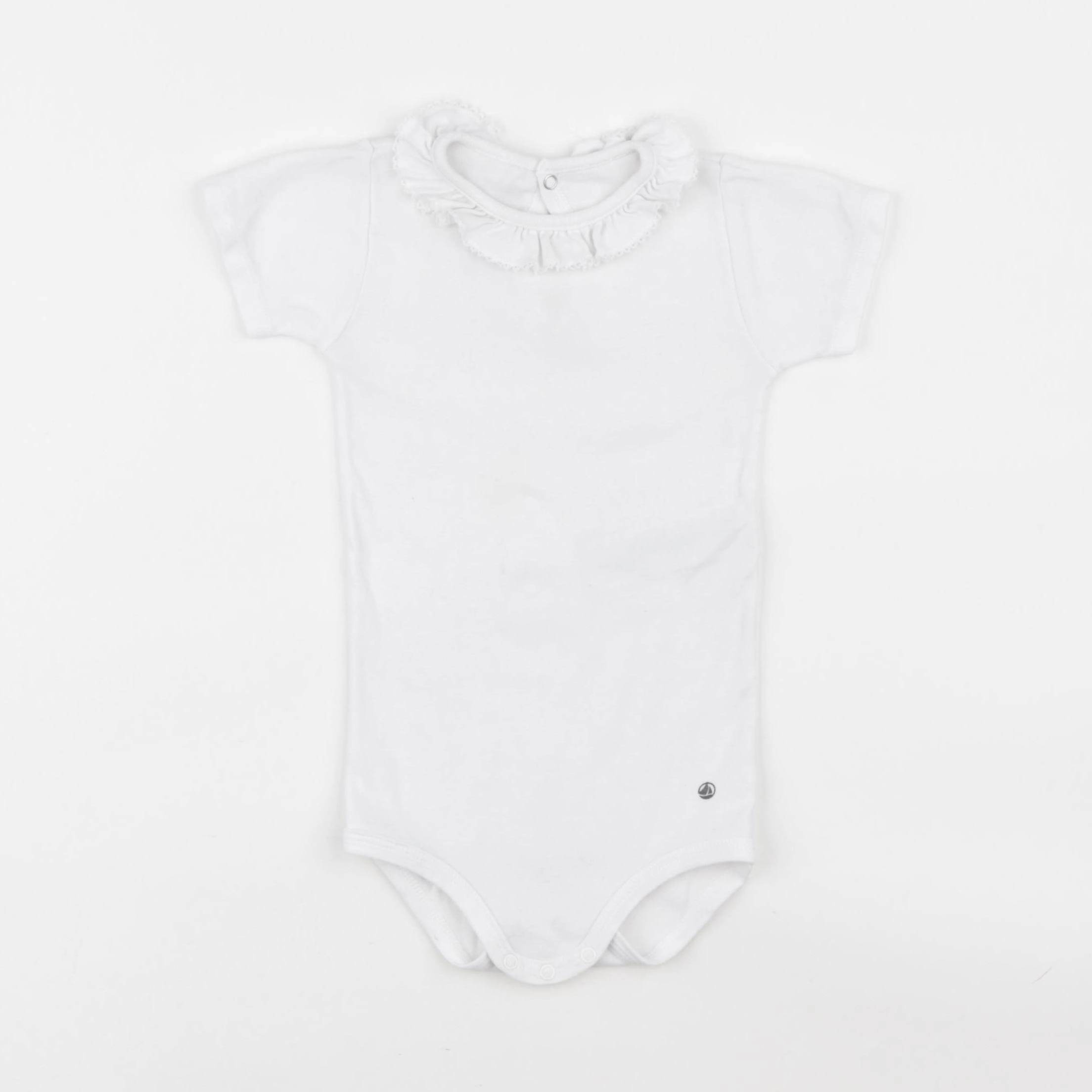 Petit Bateau - body à col blanc - 18 mois