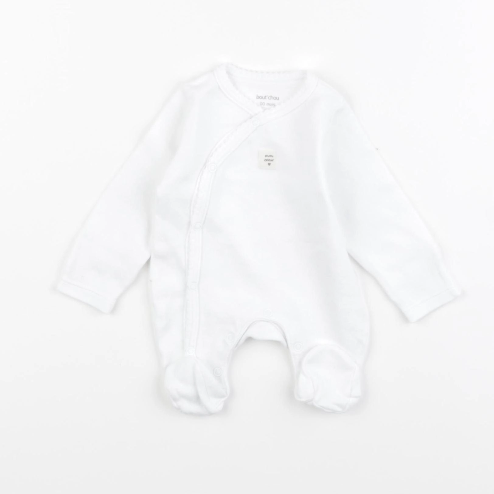 Boutchou - pyjama coton blanc - Prématuré