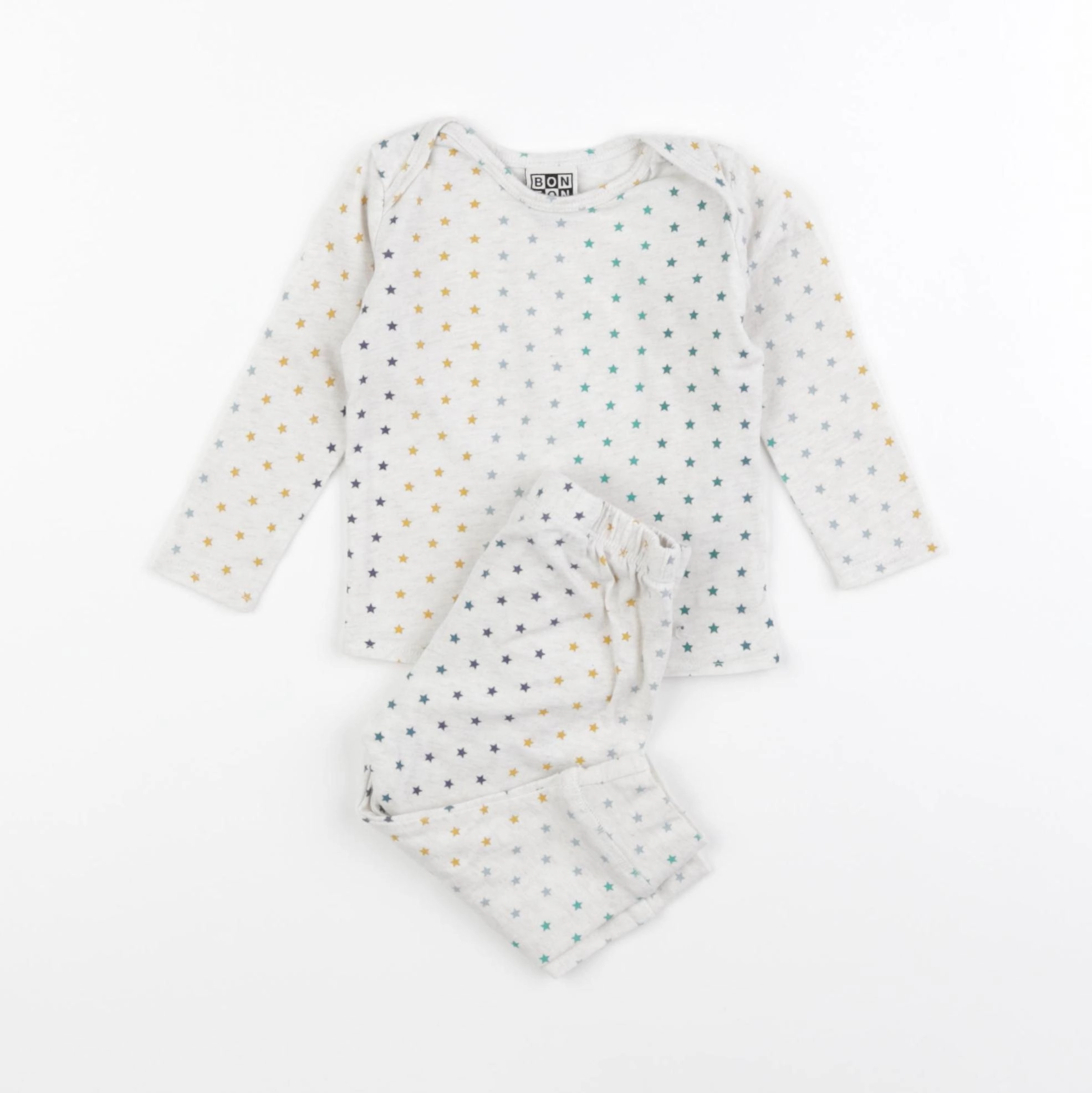 Bonton - pyjama coton gris - 6 mois
