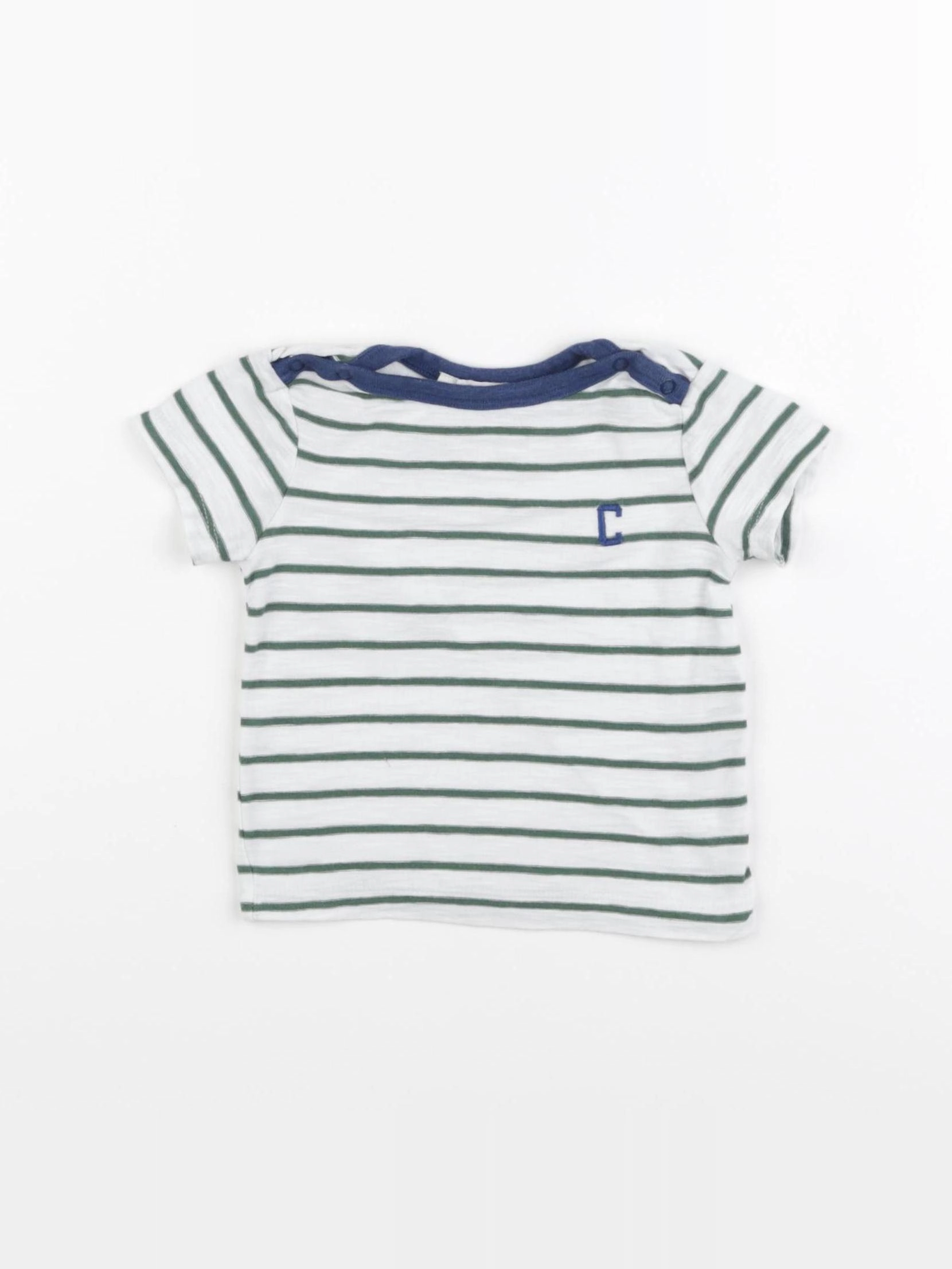 Cyrillus - tee-shirt vert - 6 mois