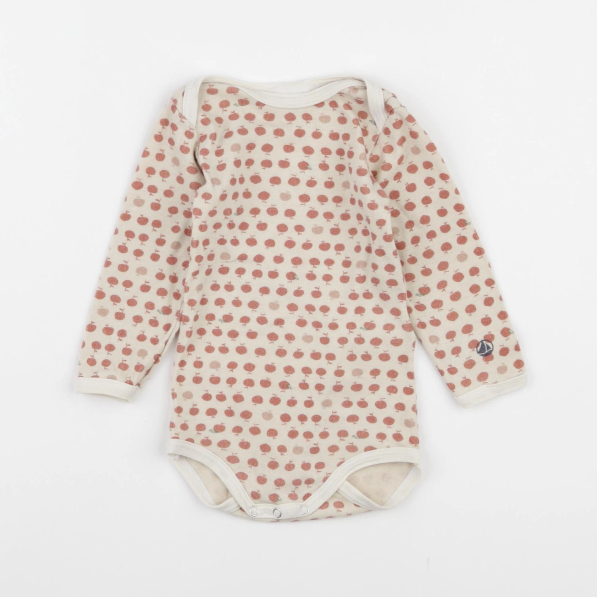 Petit Bateau - body beige - 12 mois