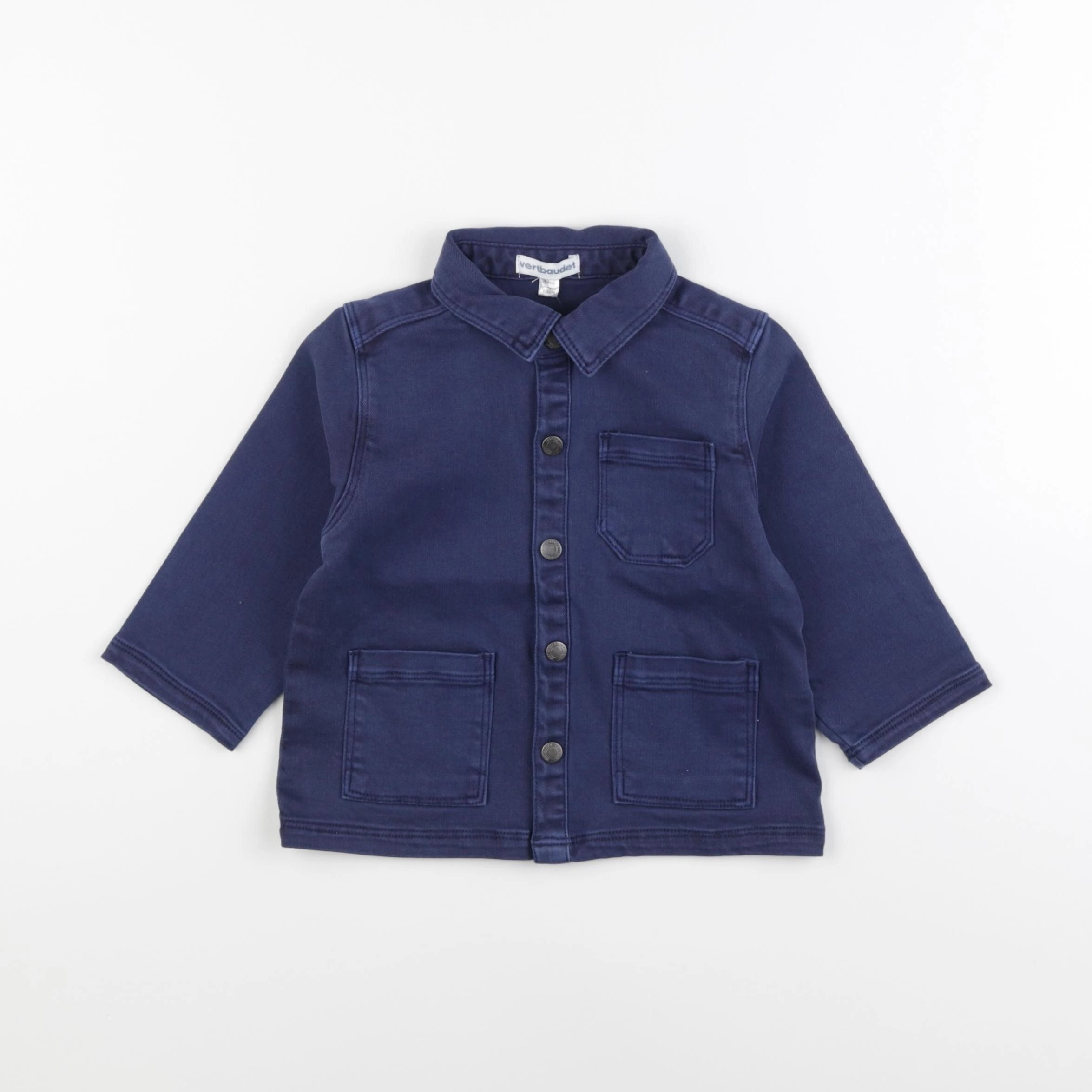 Vertbaudet - veste bleu - 12 mois