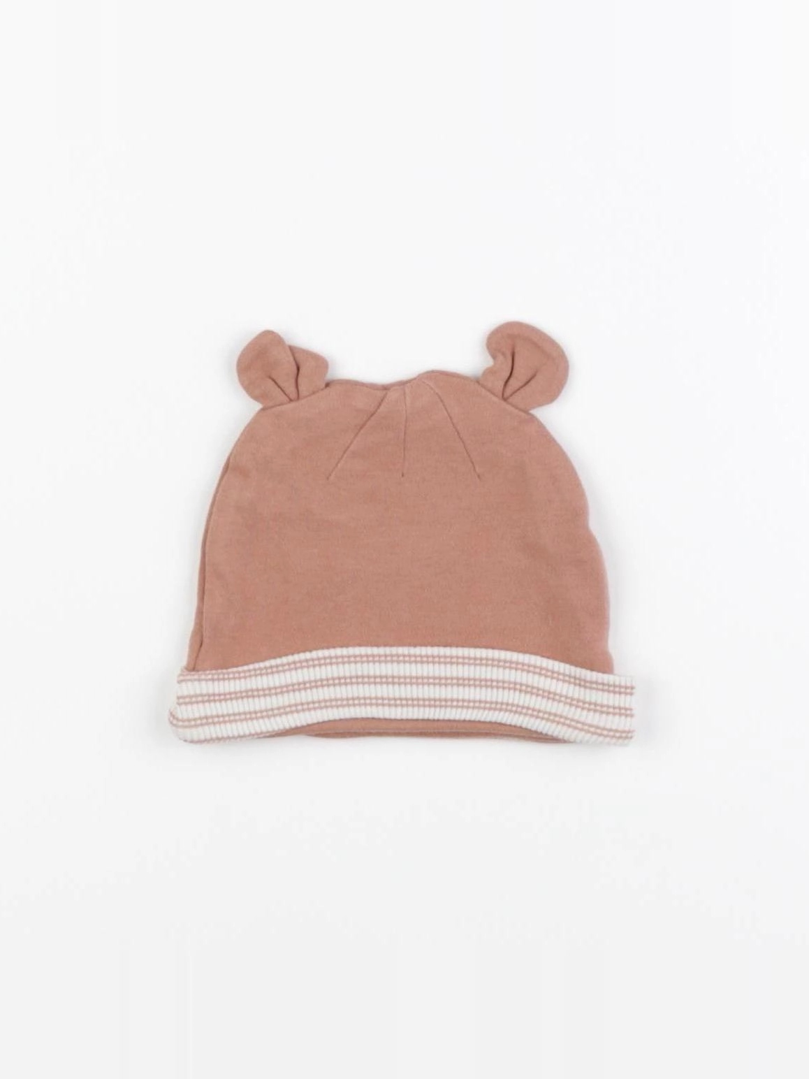 Vertbaudet - bonnet marron - 9 mois