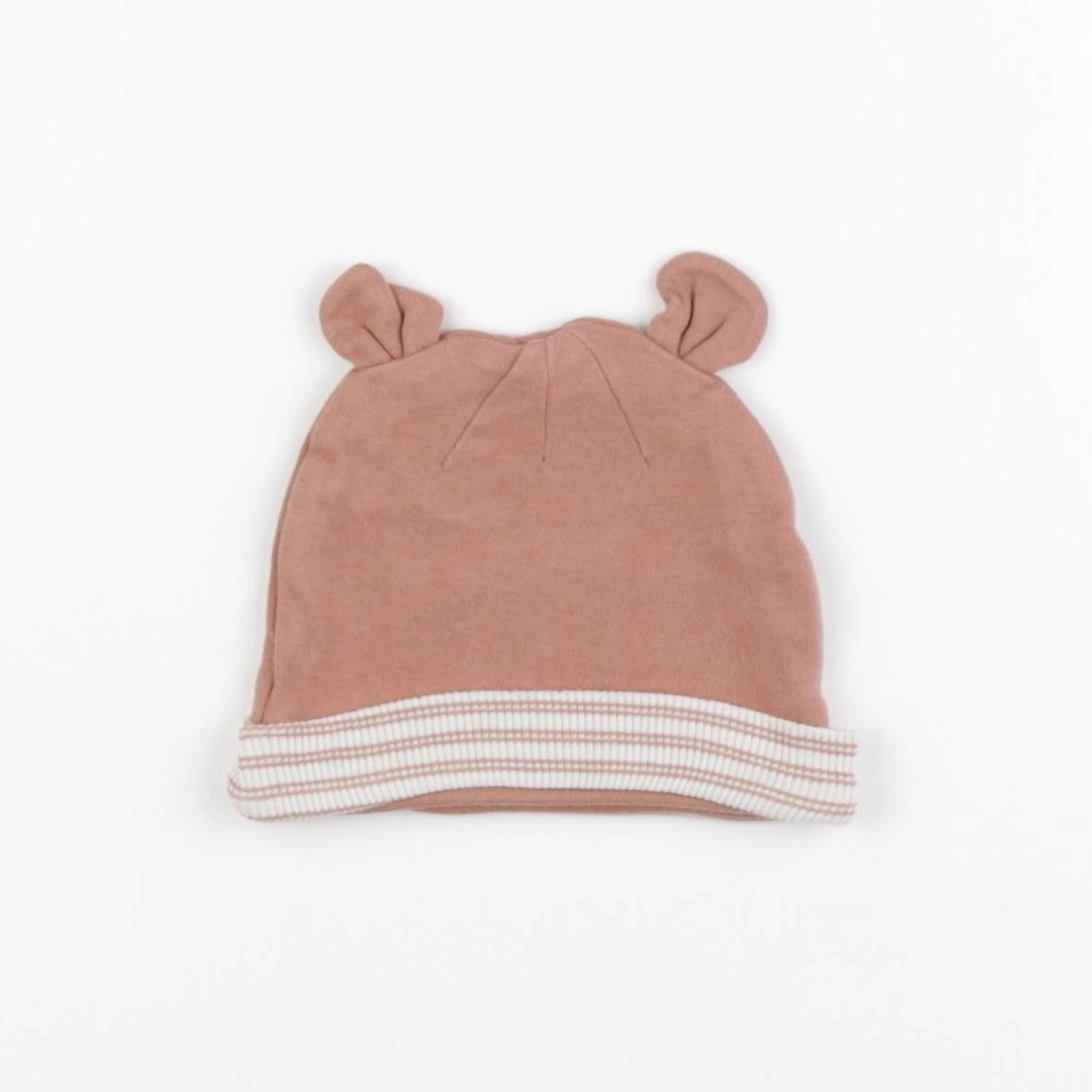 Vertbaudet - bonnet marron - 9 mois
