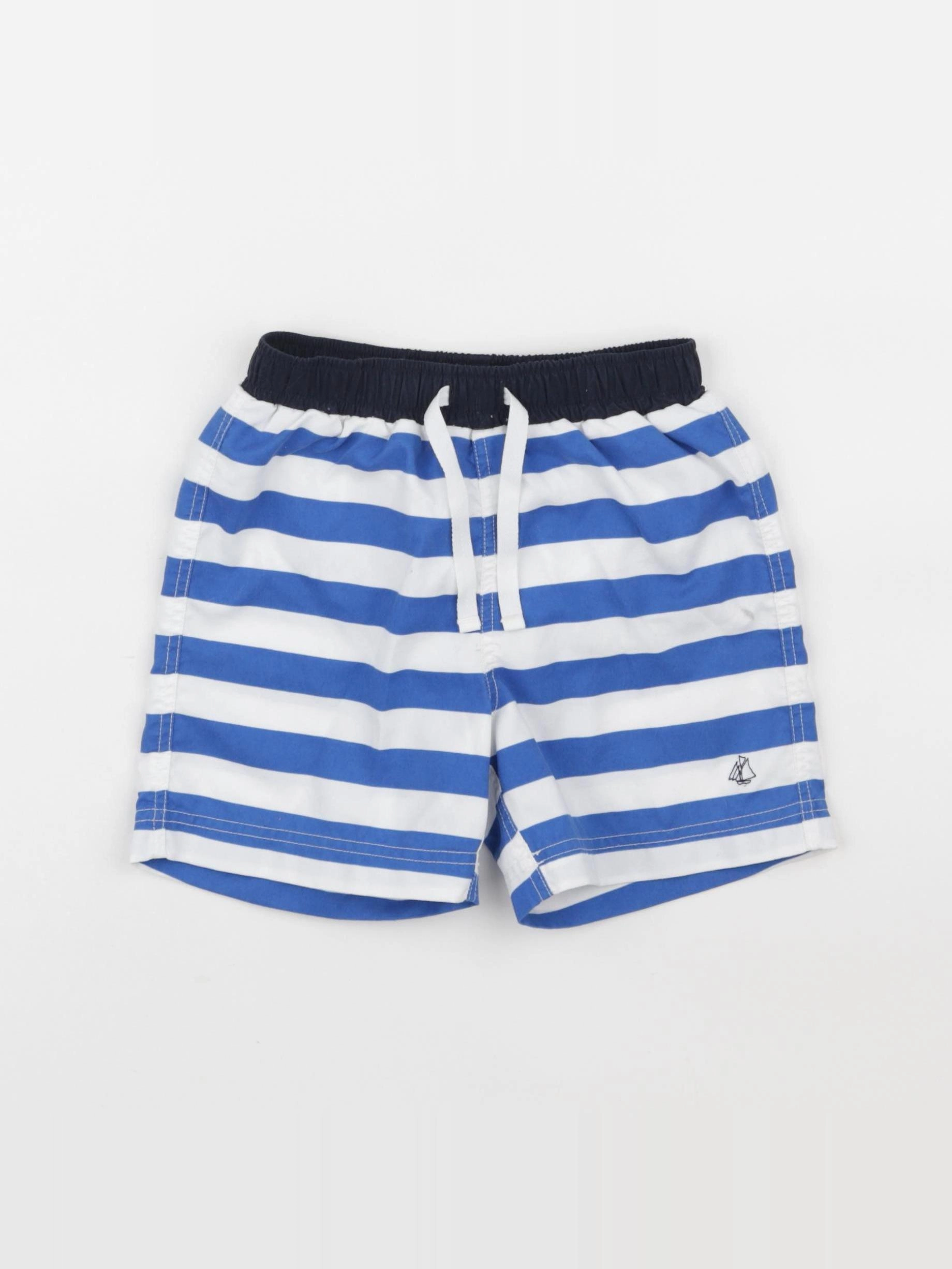 Petit Bateau - maillot de bain bleu, blanc - 24 mois