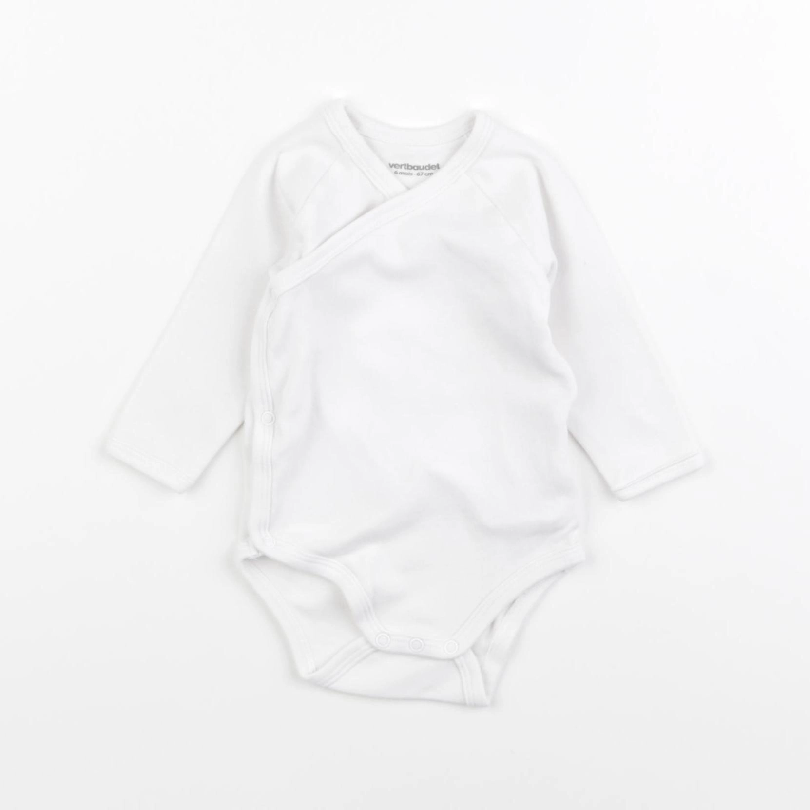 Vertbaudet - body blanc - 3 mois