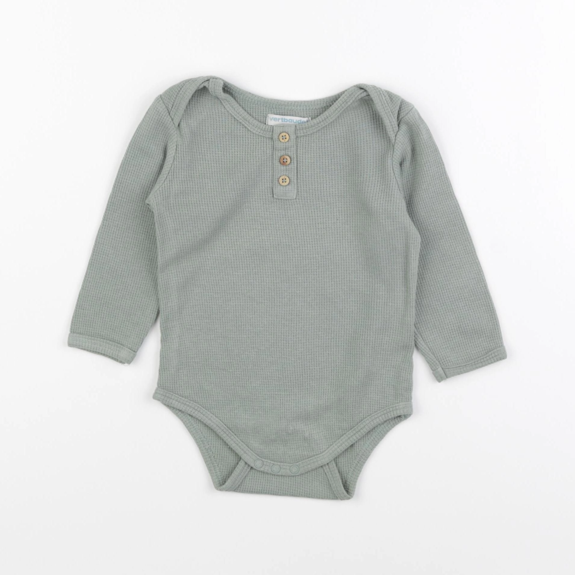 Vertbaudet - body vert - 12 mois