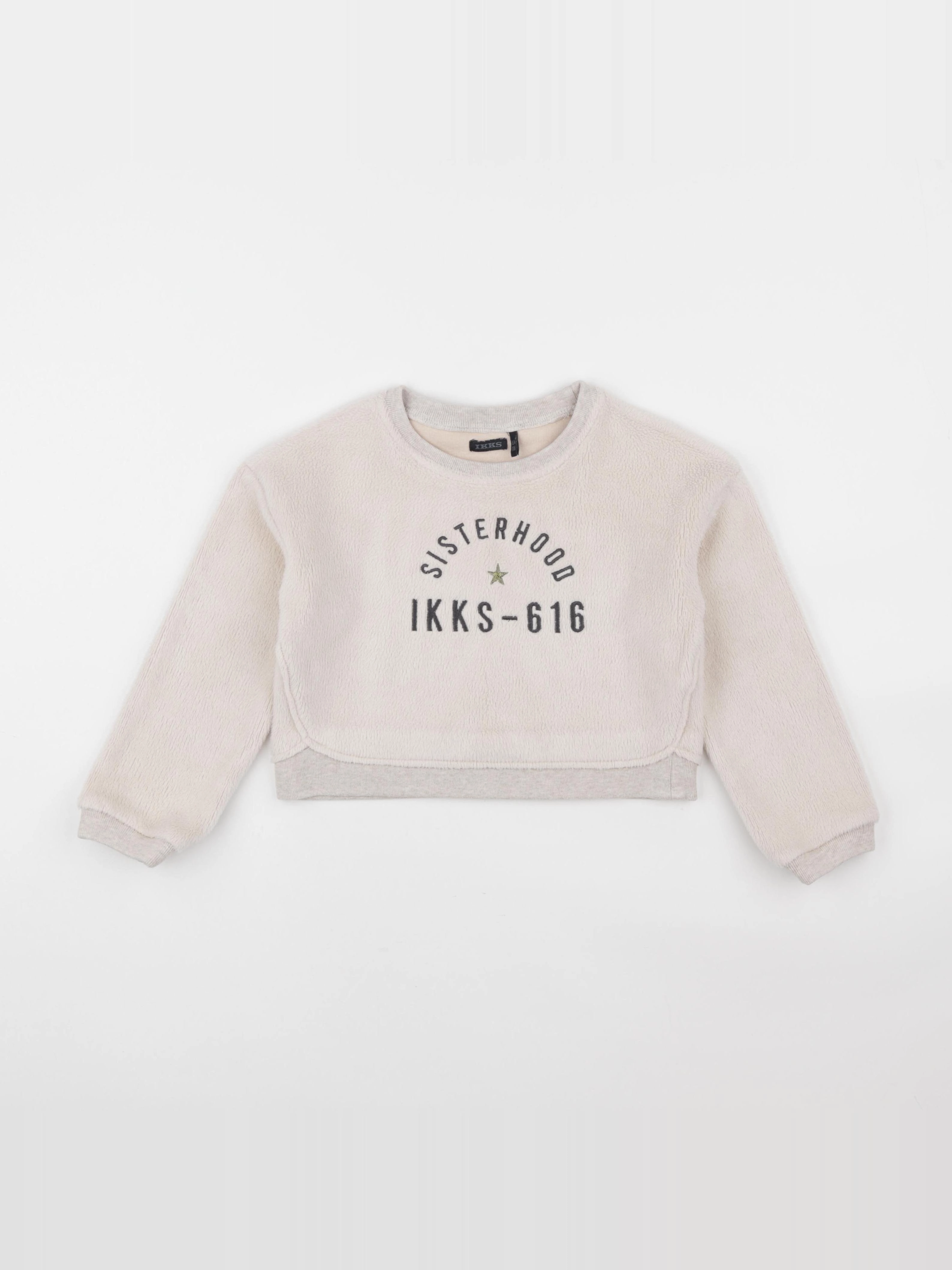 IKKS - sweat beige - 6 ans