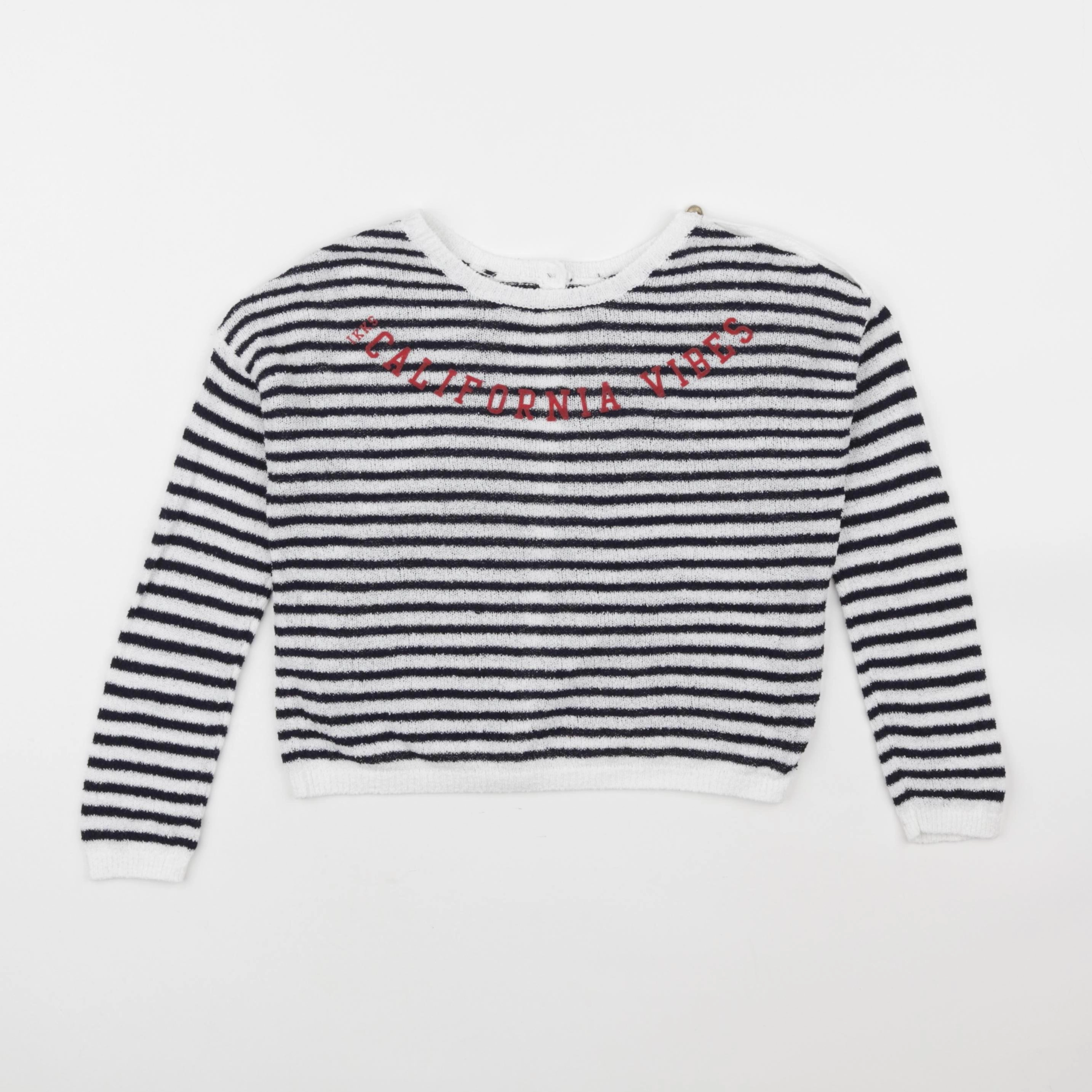 IKKS - pull bleu, blanc - 4 ans