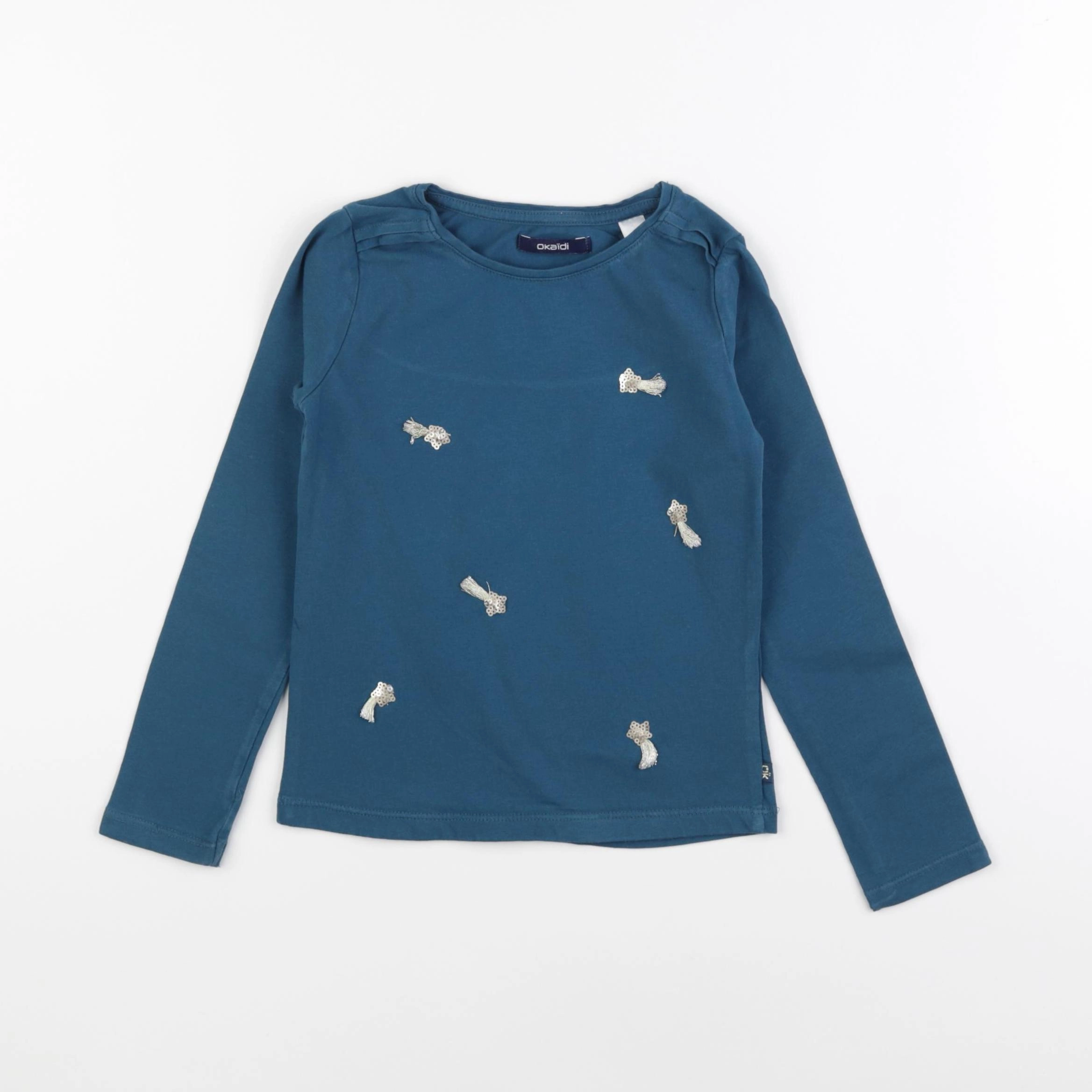 Okaidi - tee-shirt bleu - 5 ans