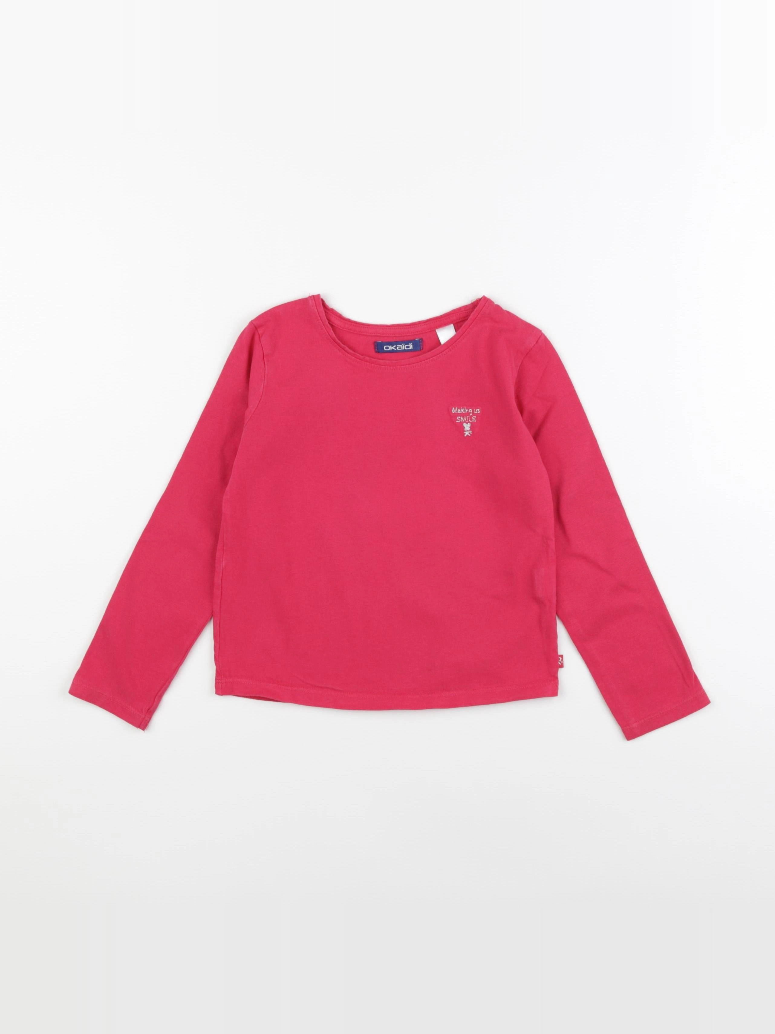 Okaidi - tee-shirt rose - 5 ans