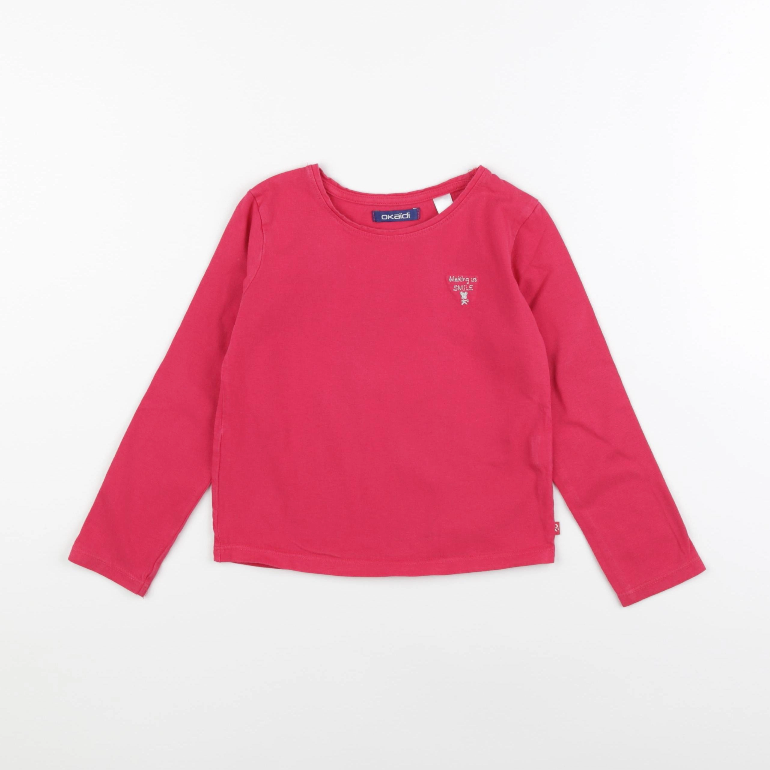 Okaidi - tee-shirt rose - 5 ans
