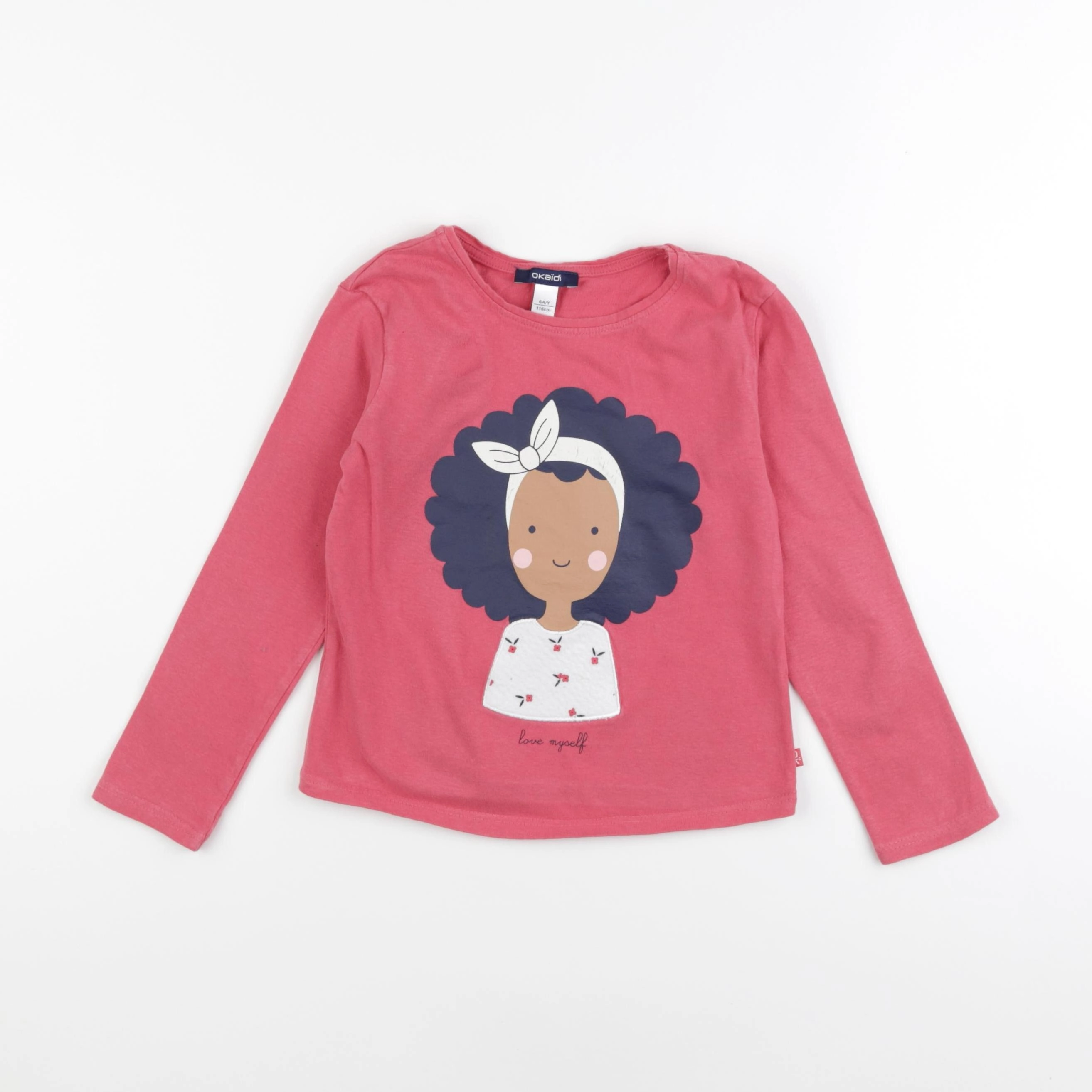 Okaidi - tee-shirt rose - 6 ans