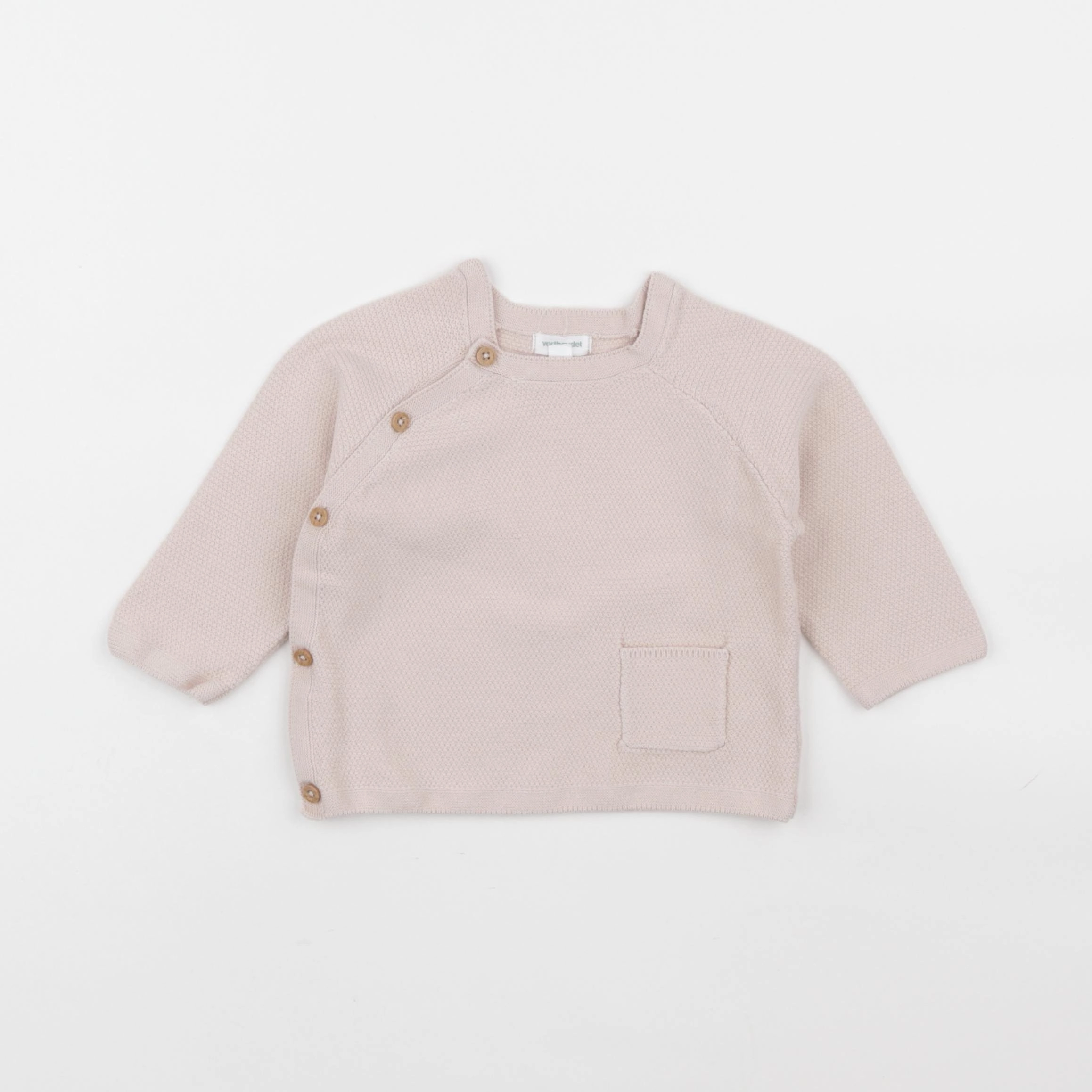 Vertbaudet - gilet rose - 12 mois