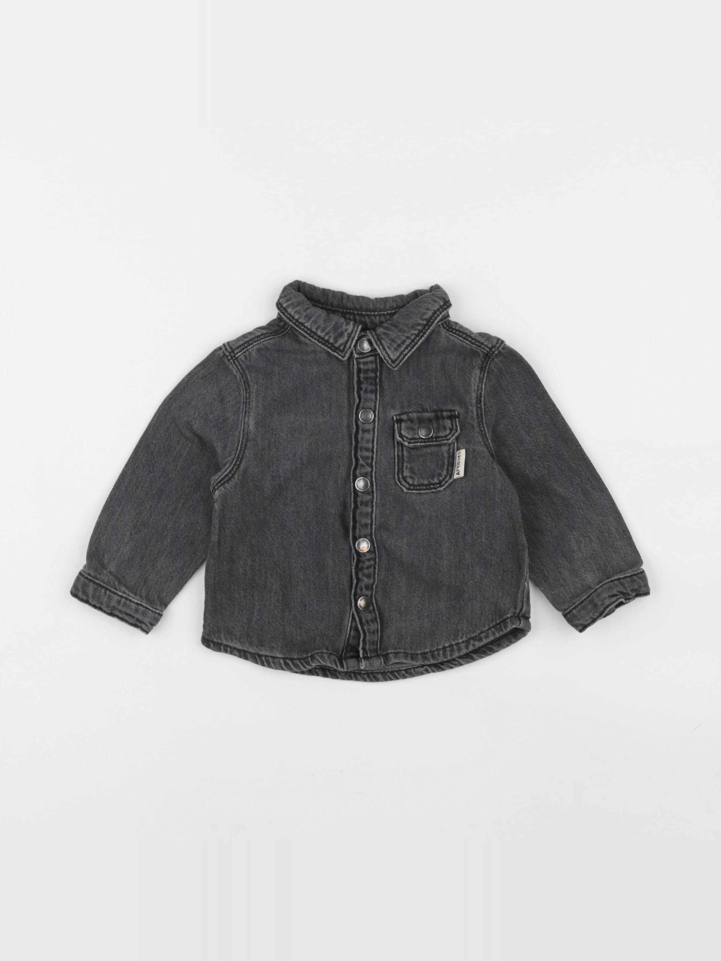 Vertbaudet - veste gris - 12 mois