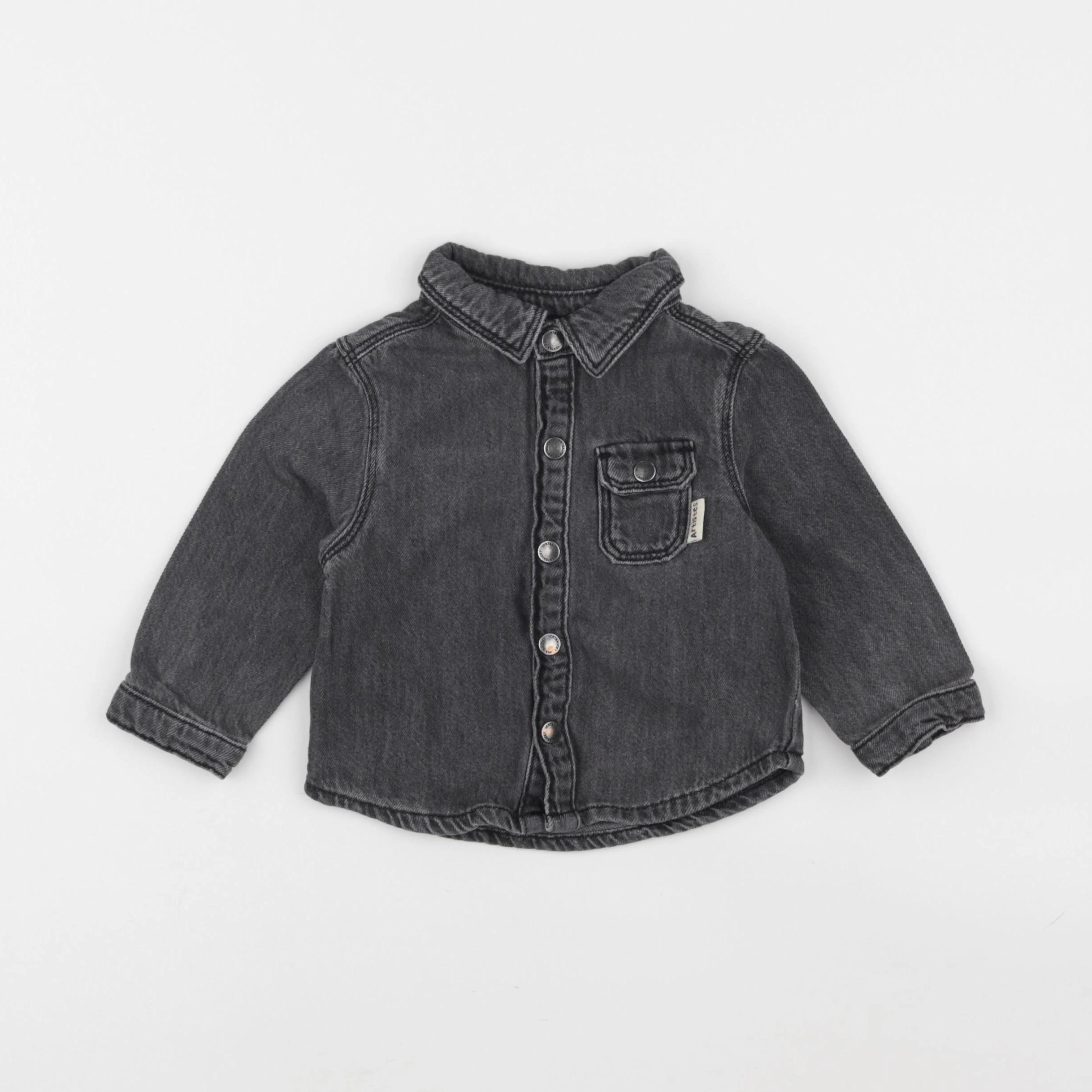 Vertbaudet - veste gris - 12 mois