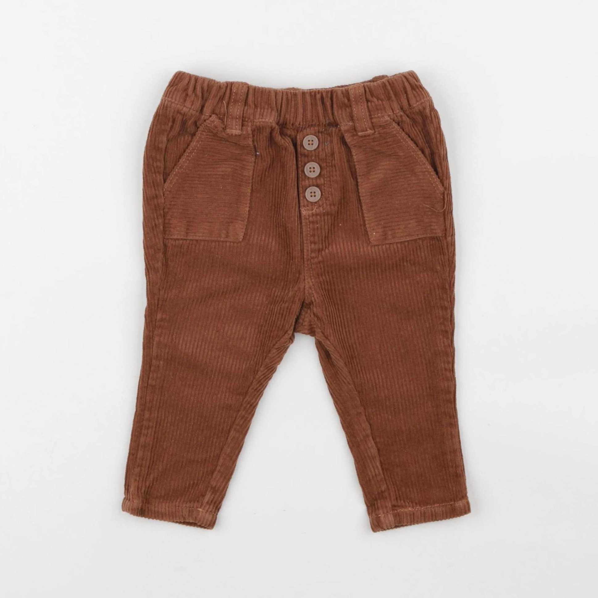 Vertbaudet - pantalon marron - 6 mois