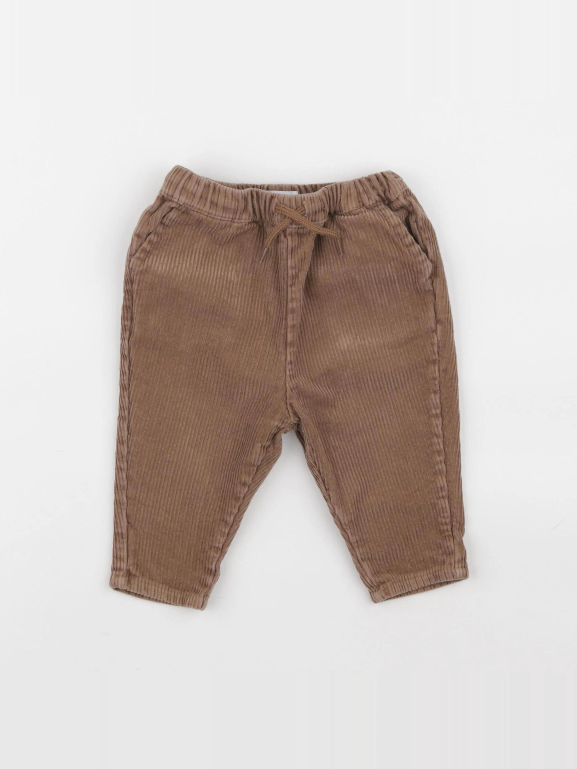 Vertbaudet - pantalon marron - 9 mois