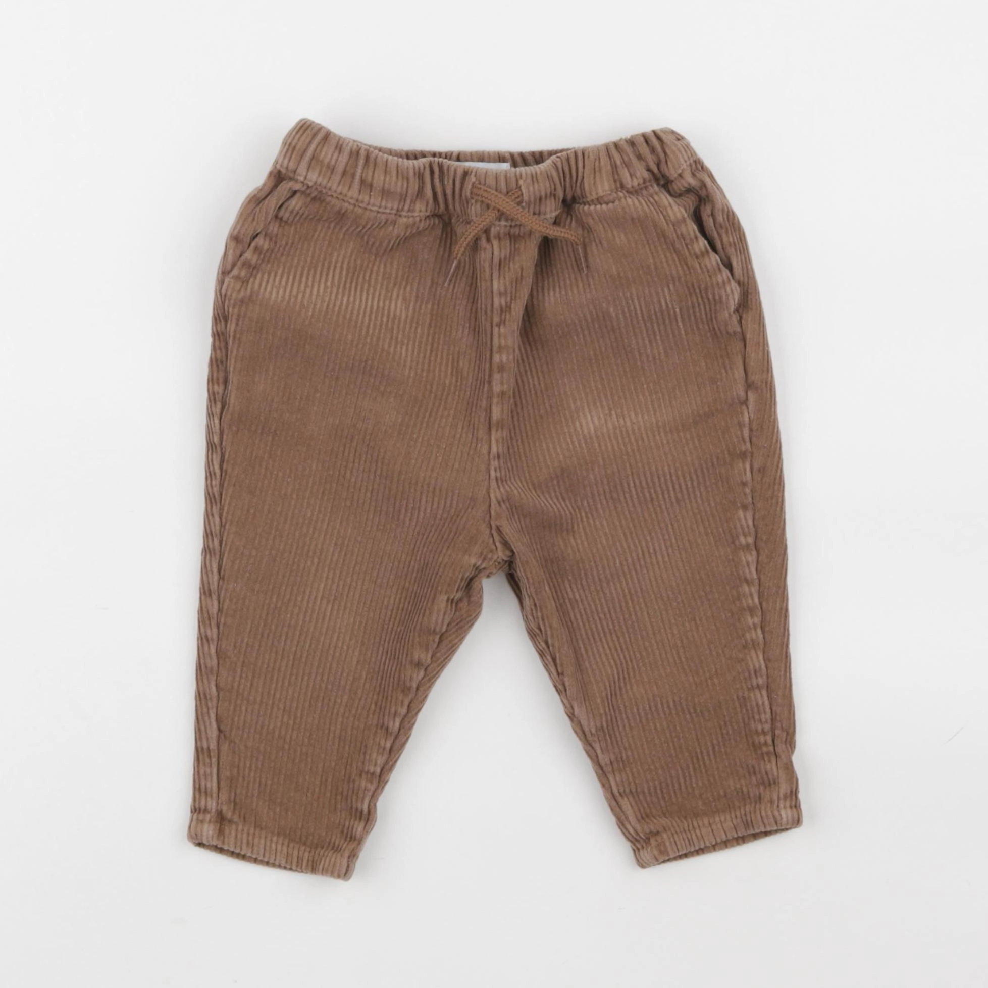 Vertbaudet - pantalon marron - 9 mois