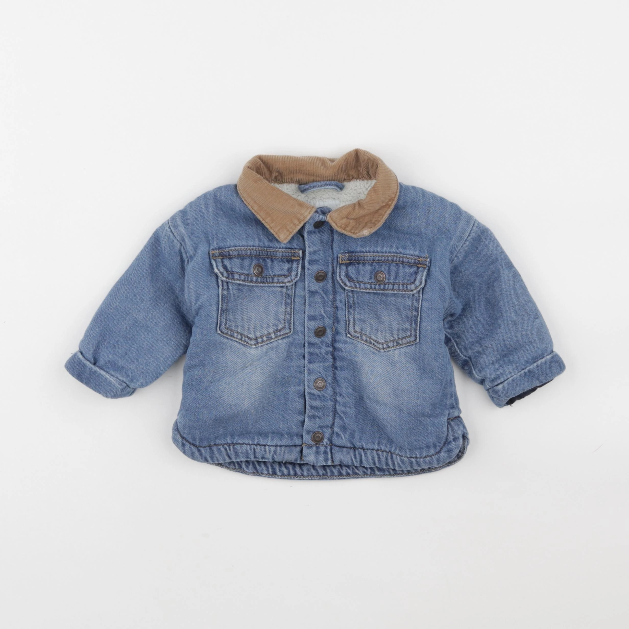 Vertbaudet - veste bleu - 6 mois