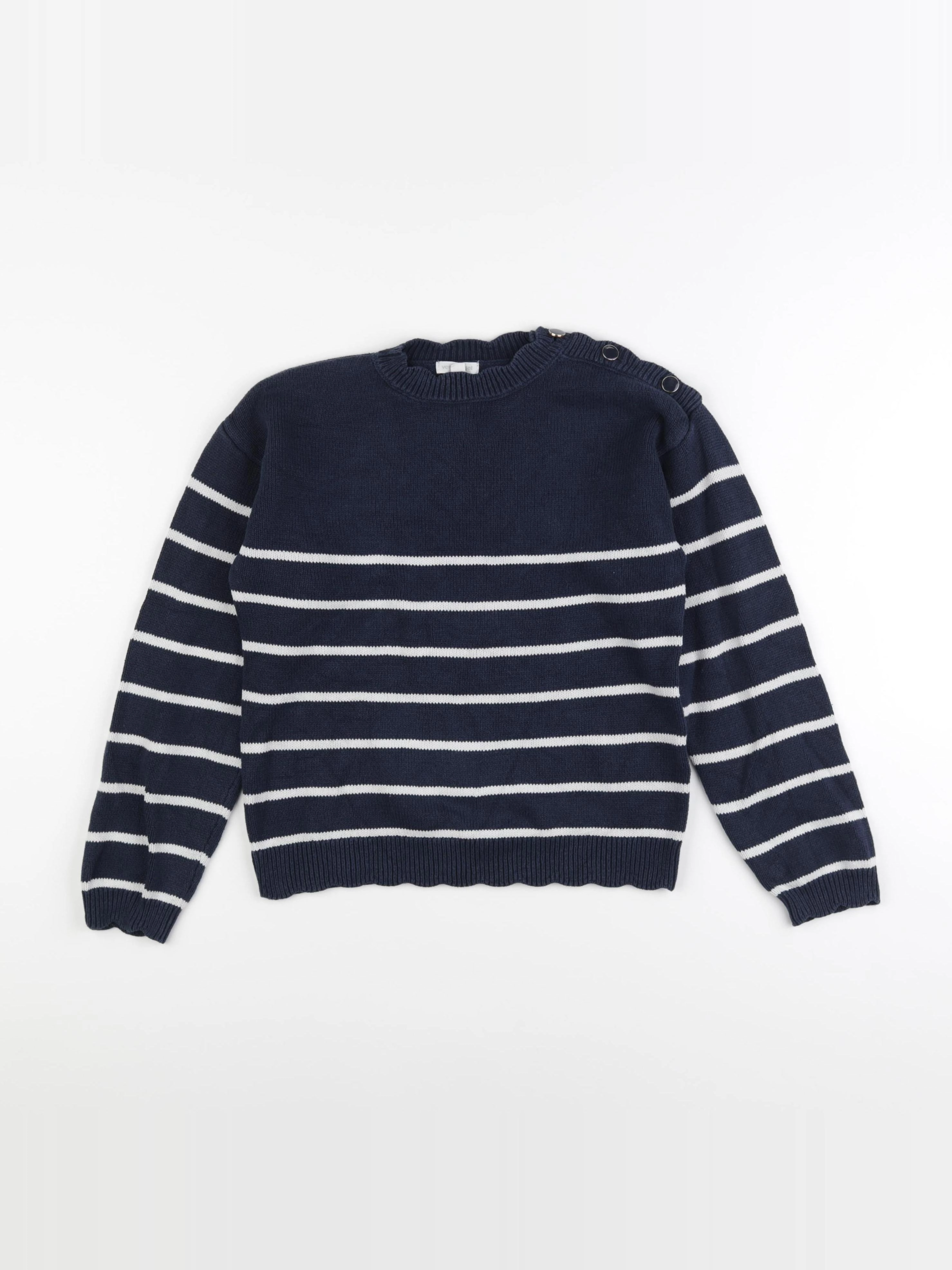 Vertbaudet - pull bleu - 10 ans