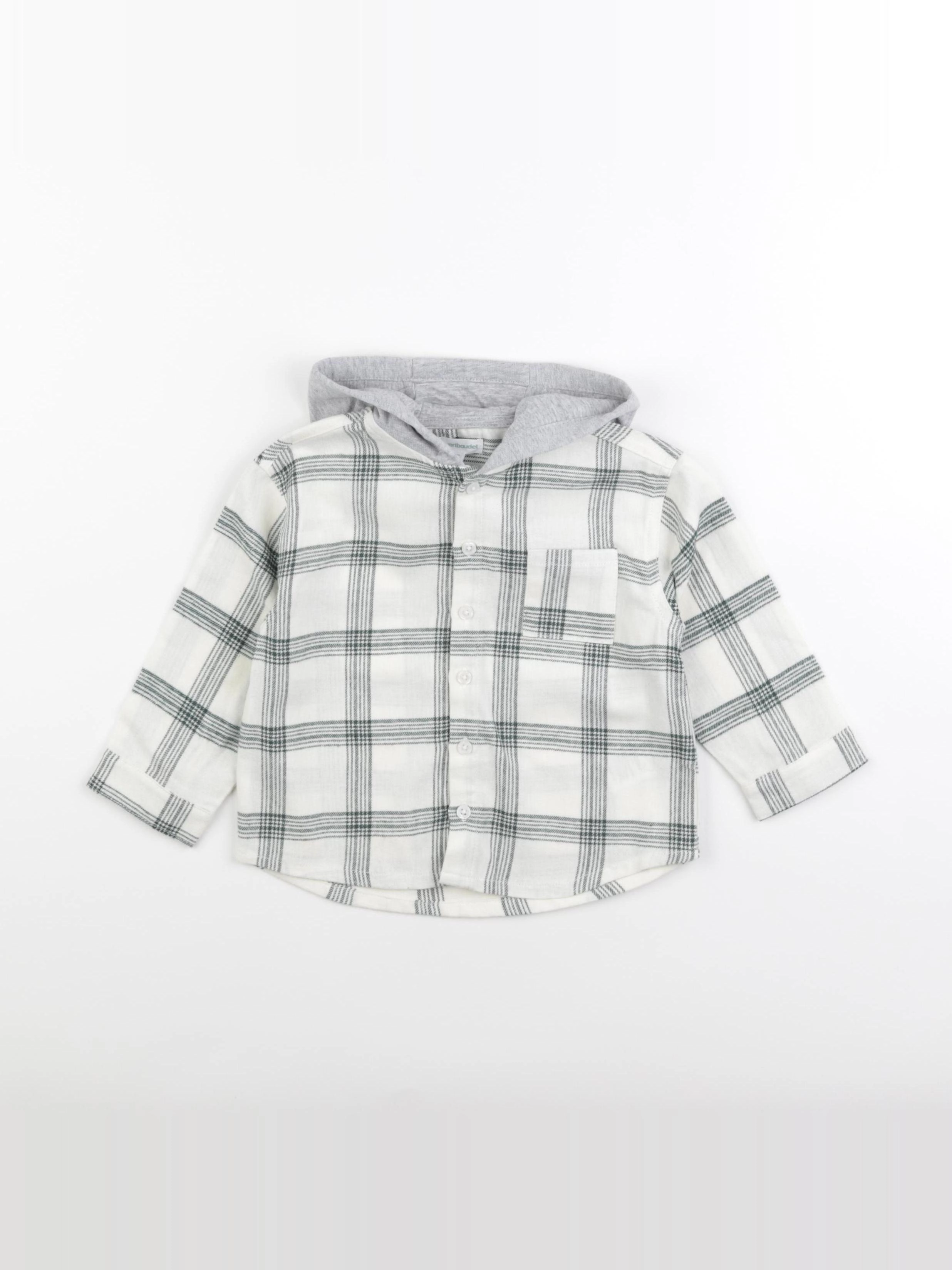 Vertbaudet - chemise vert - 24 mois