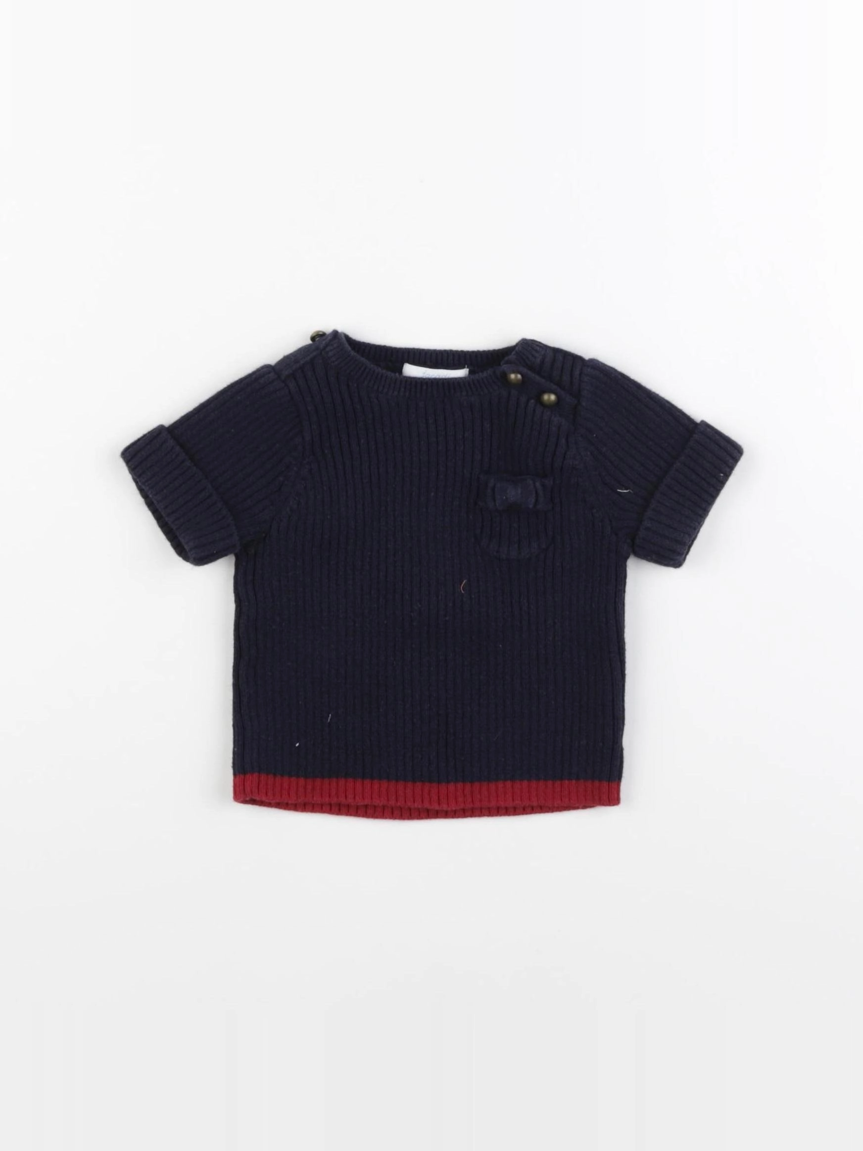 Jacadi - pull bleu - 6 mois