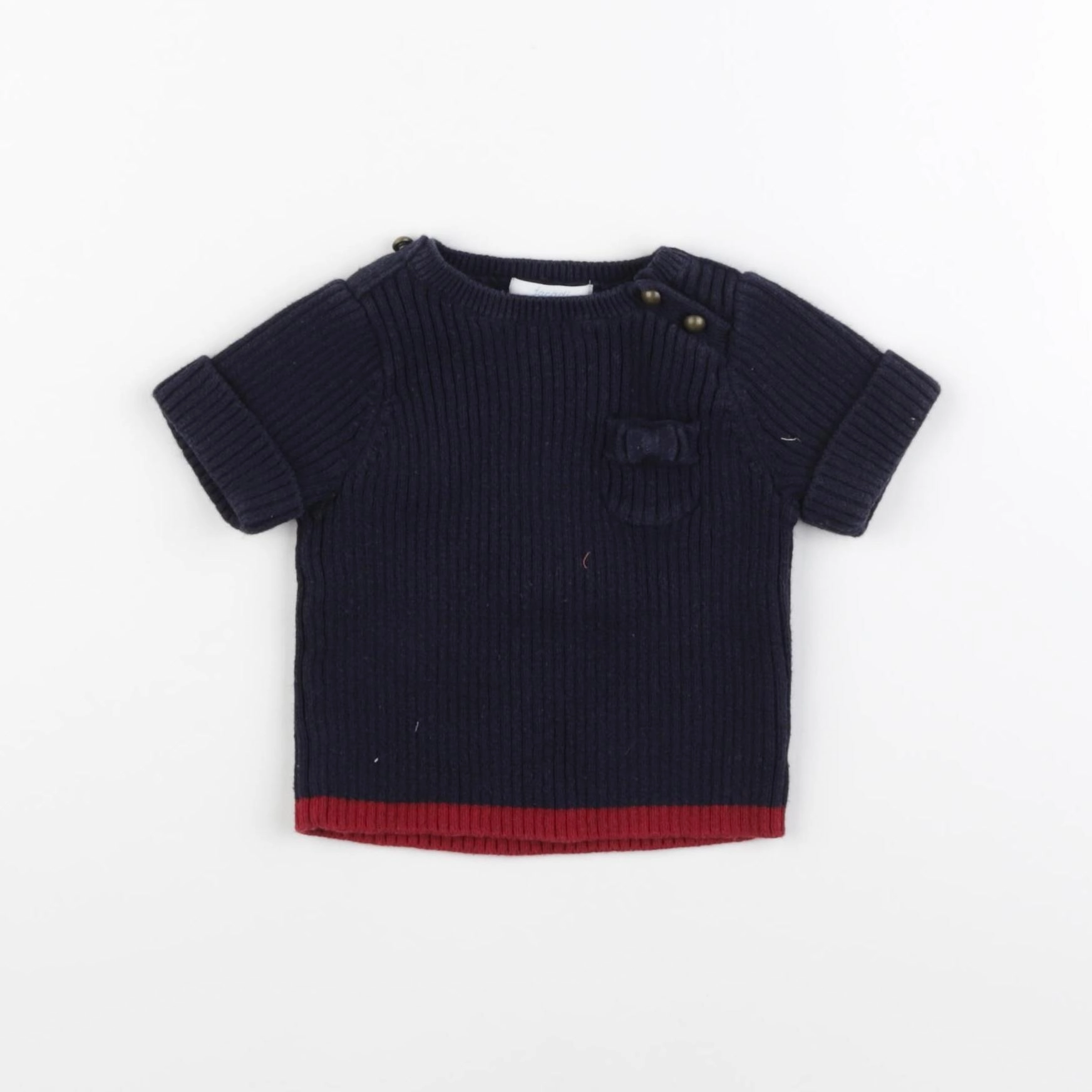 Jacadi - pull bleu - 6 mois