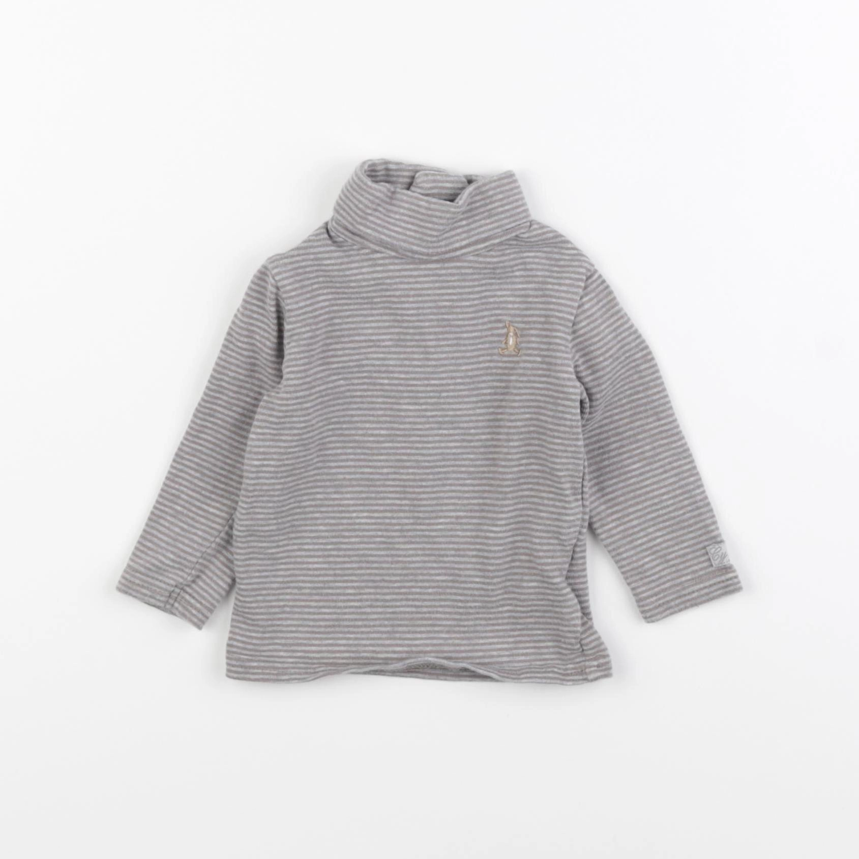 Cyrillus - sous-pull bleu - 6 mois