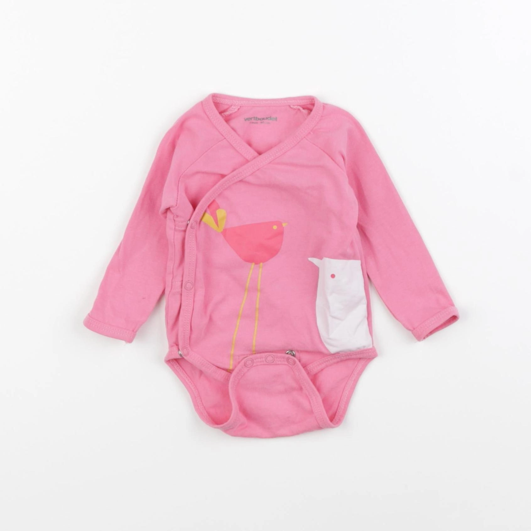 Vertbaudet - body rose - 3 mois