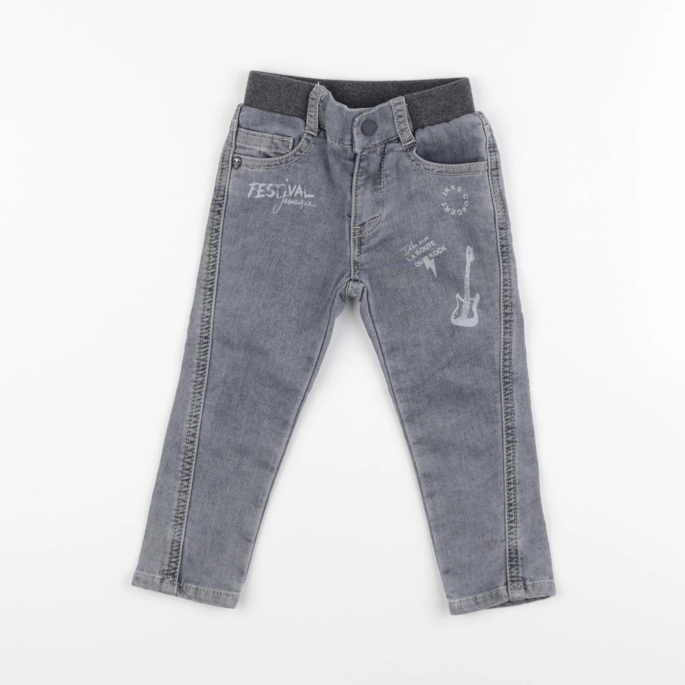 IKKS - jean gris - 2 ans