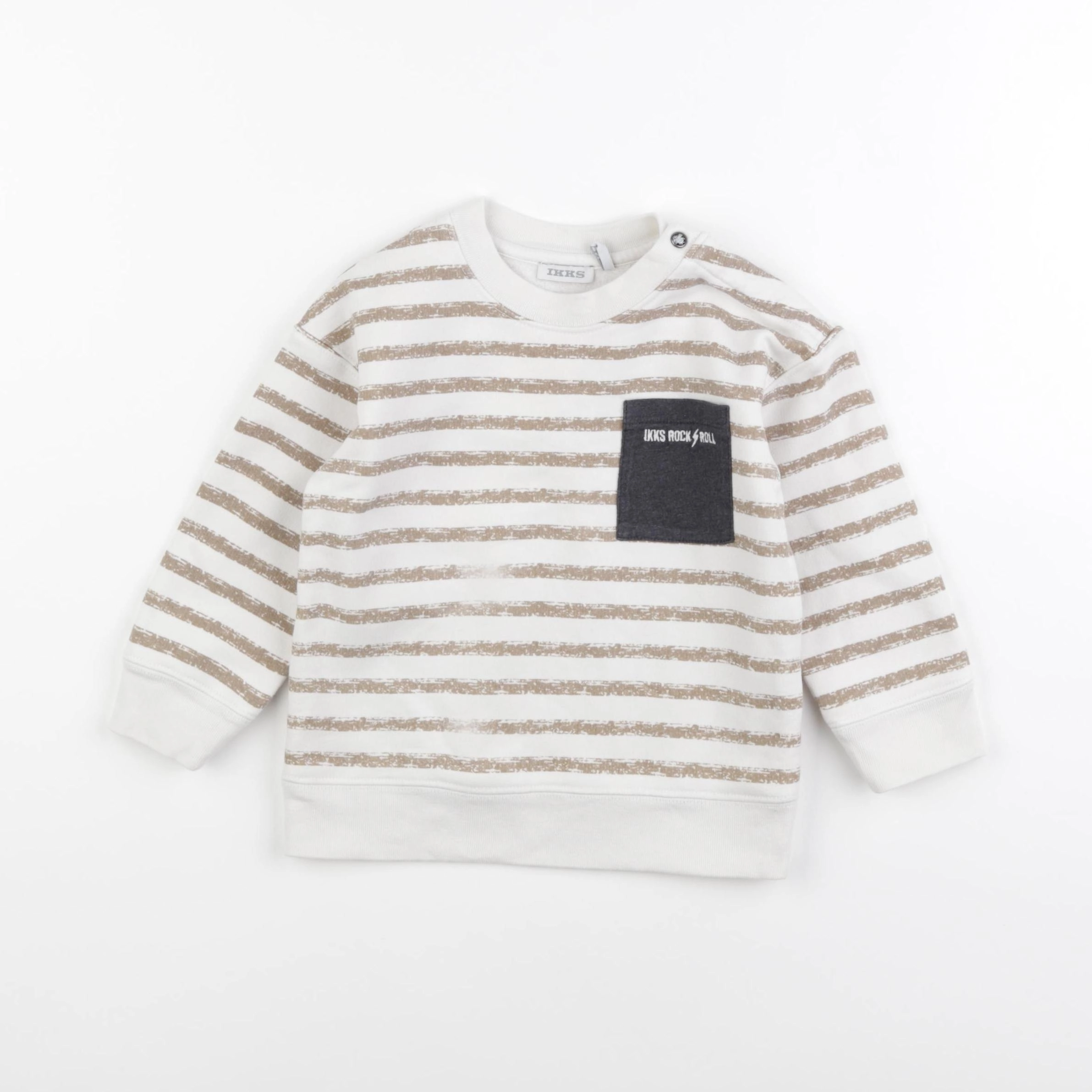 IKKS - sweat blanc - 2 ans