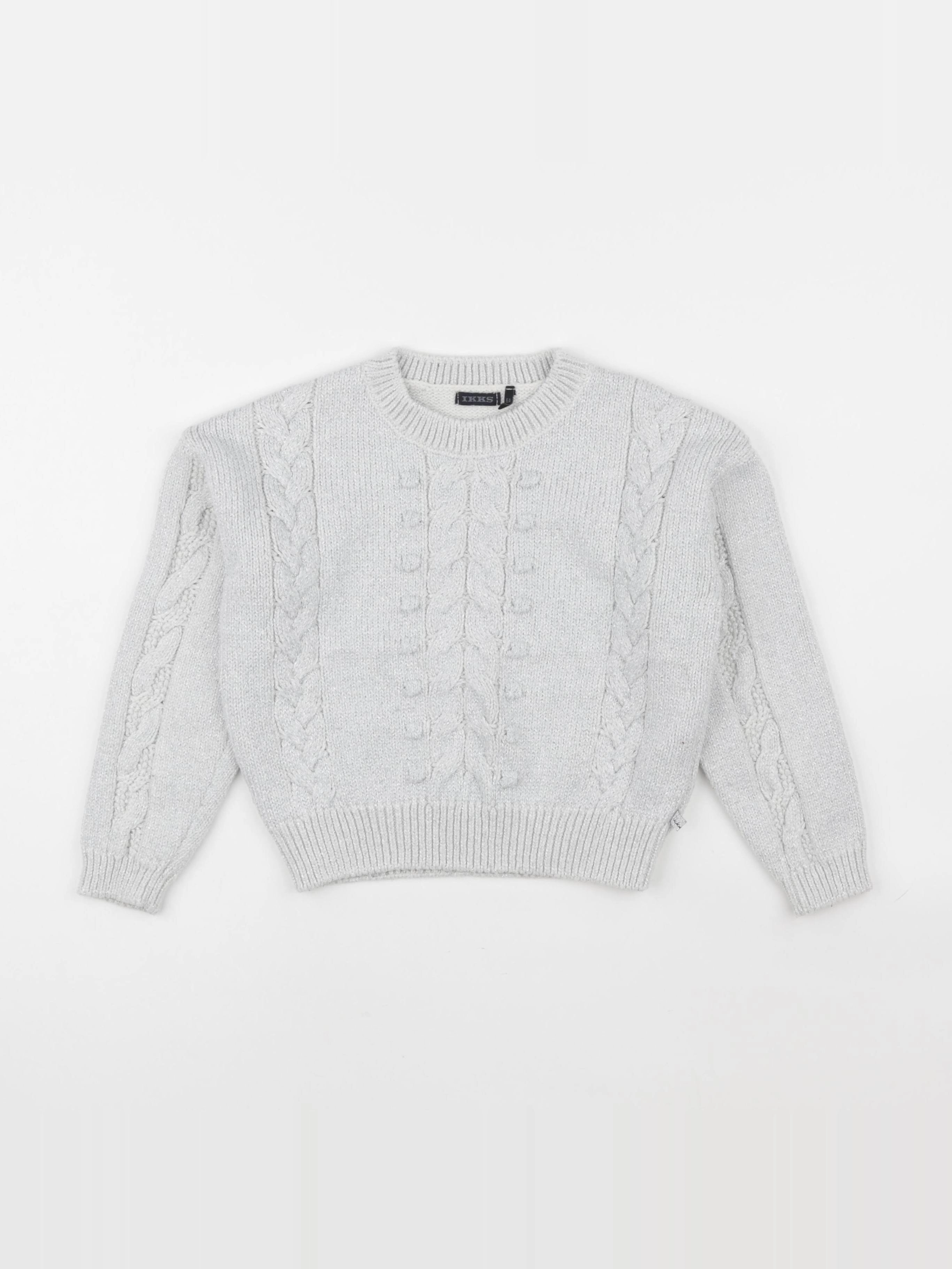 IKKS - pull argent - 6 ans