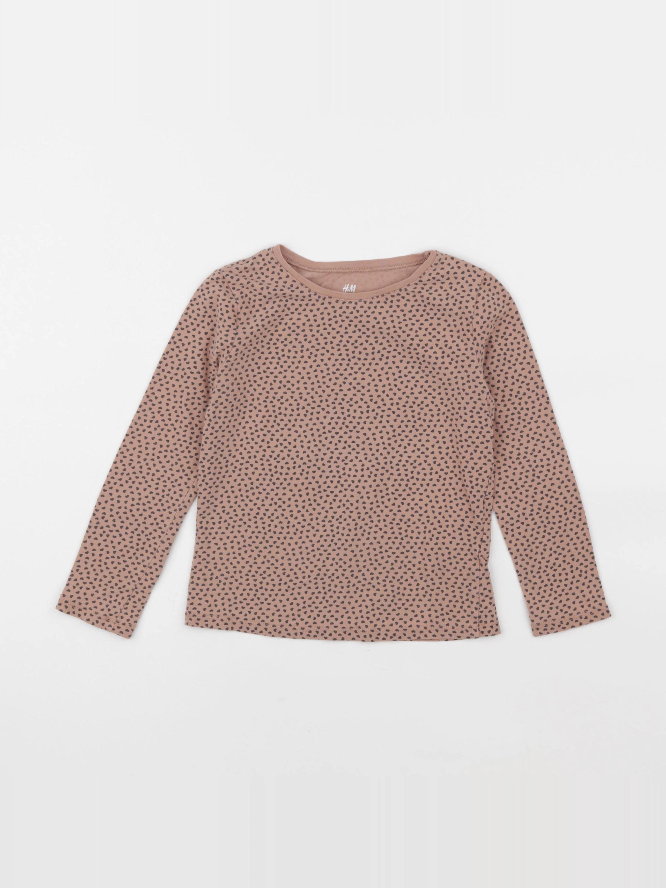 H&M - tee-shirt rose - 5/6 ans