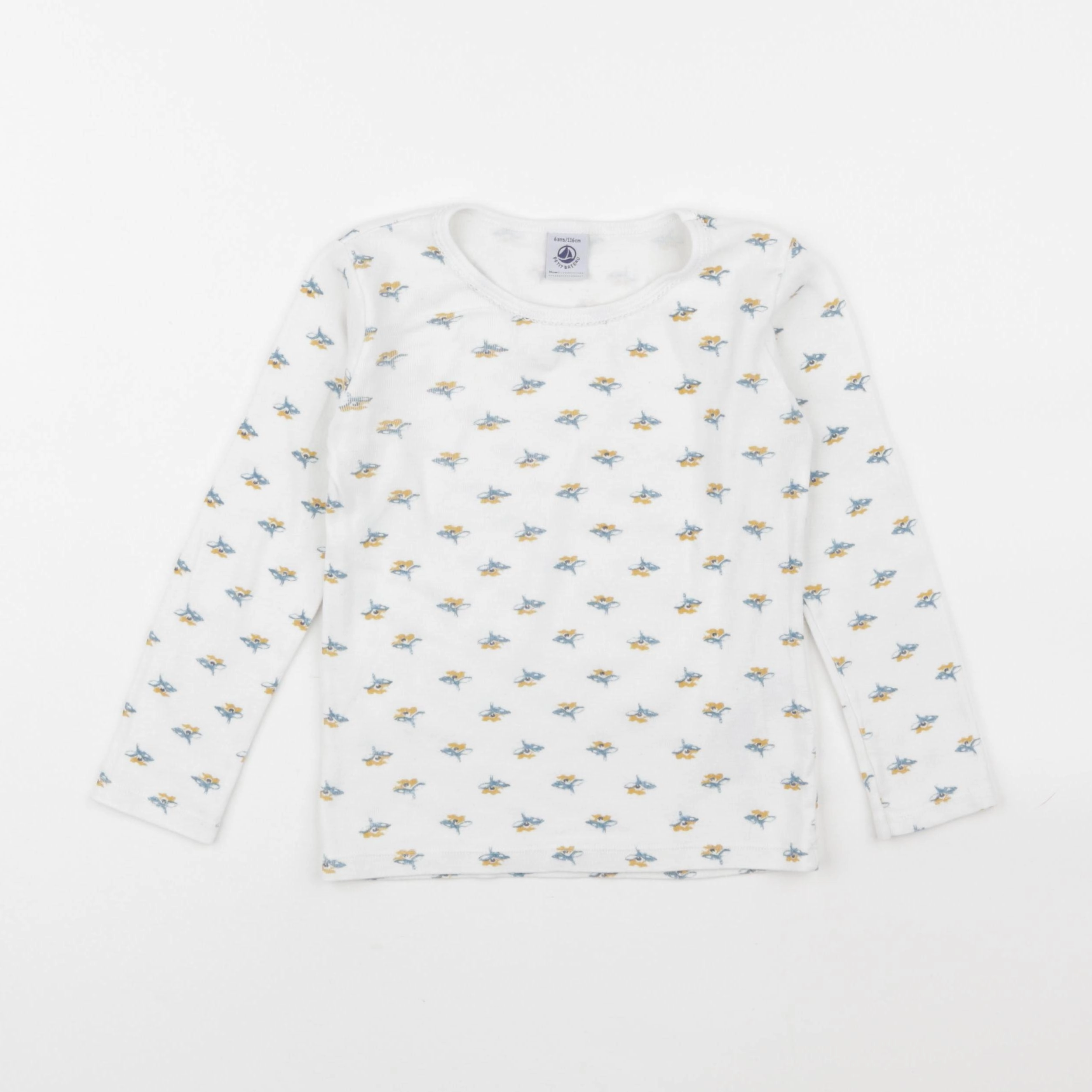 Petit Bateau - maillot de corps blanc - 6 ans