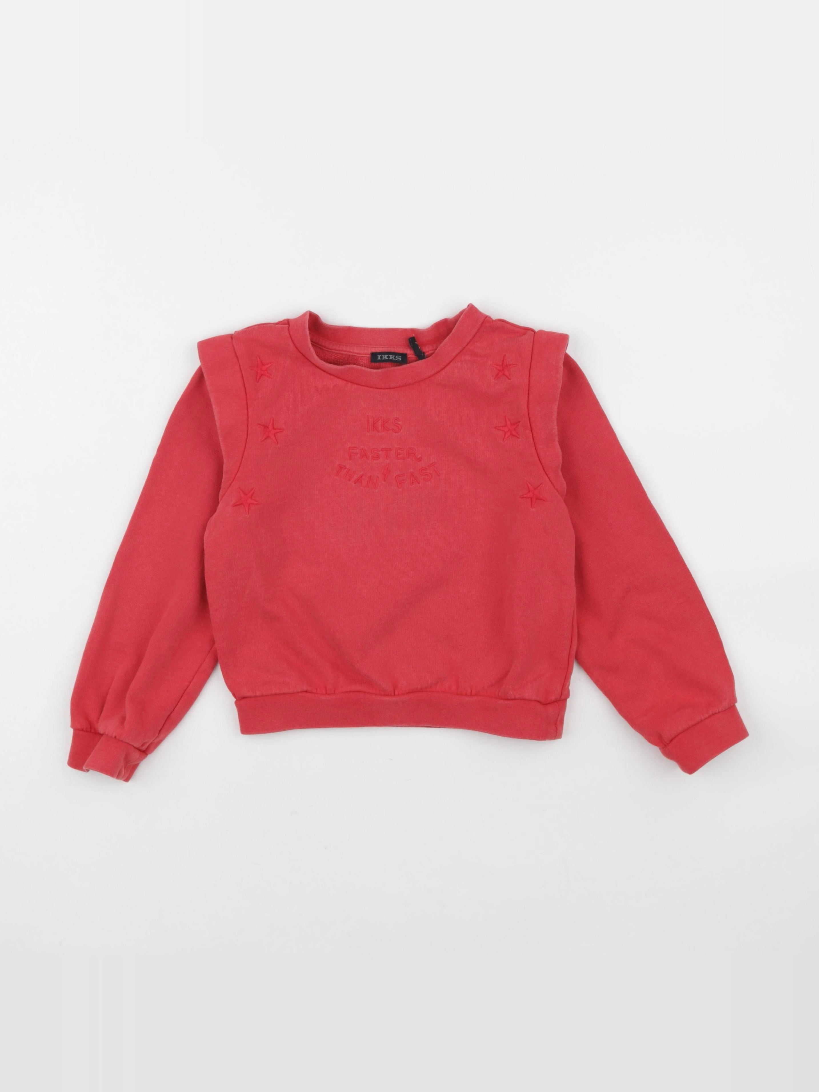 IKKS - sweat rouge - 6 ans
