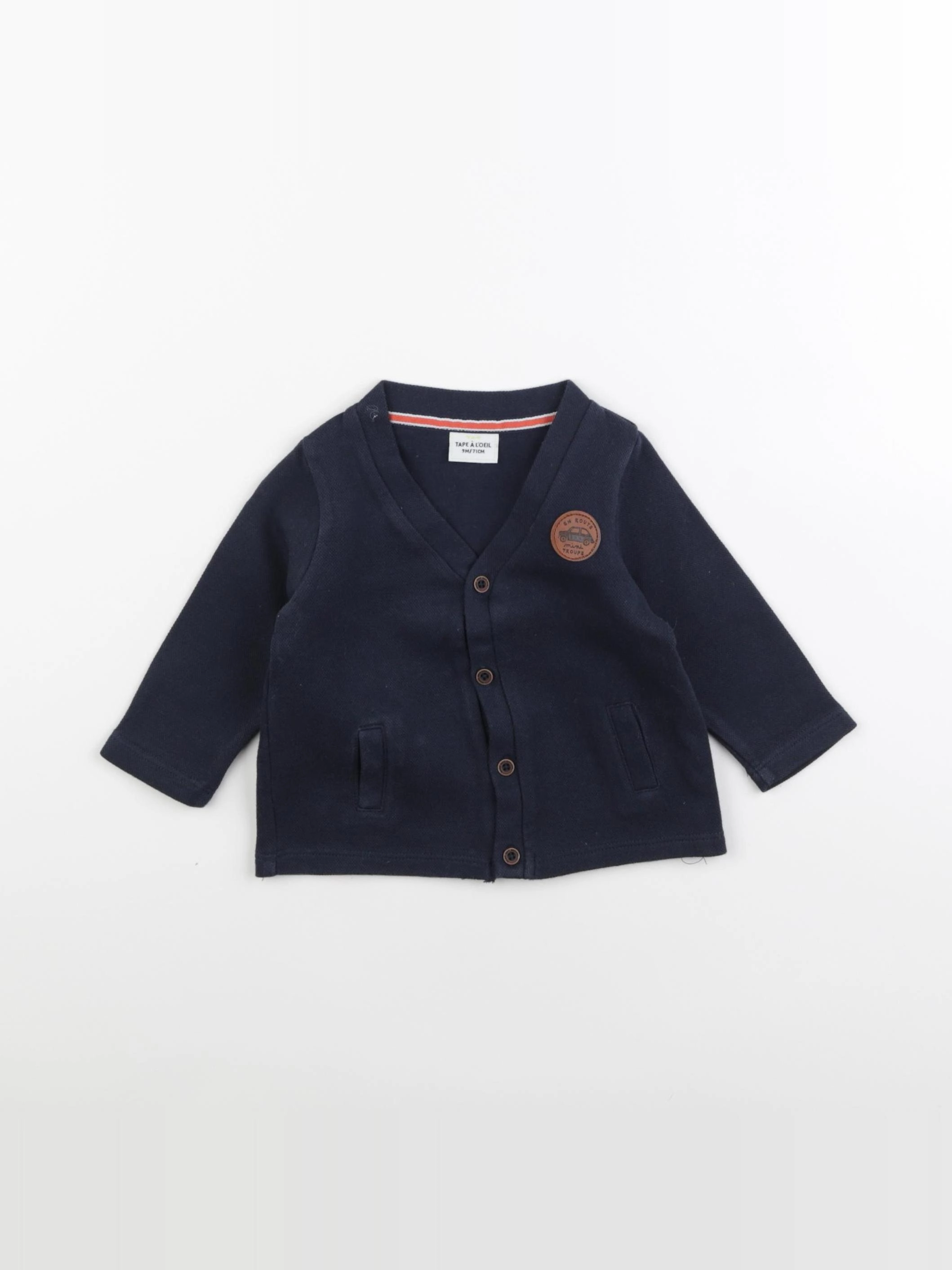 Tape à l'oeil - sweat bleu - 9 mois