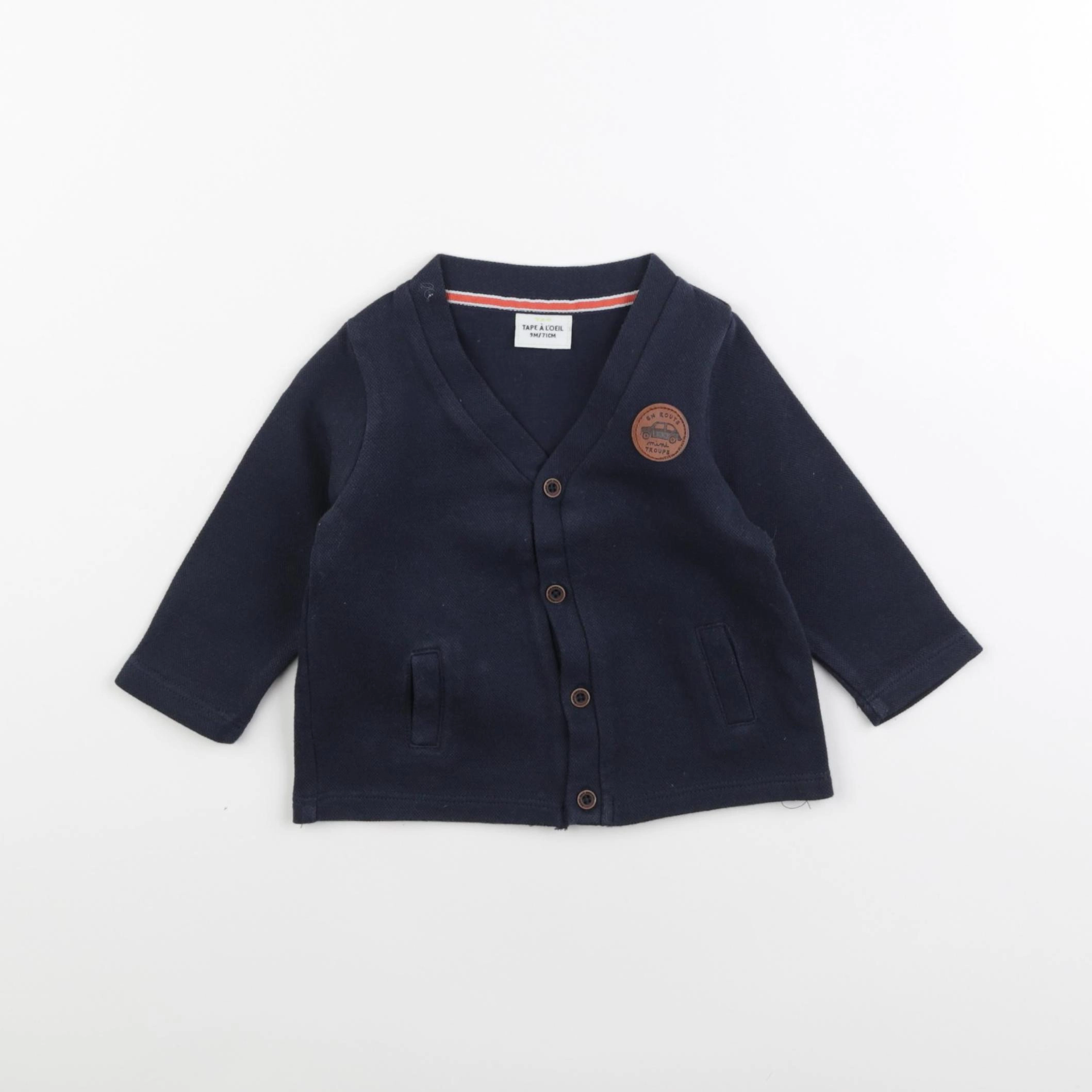 Tape à l'oeil - sweat bleu - 9 mois