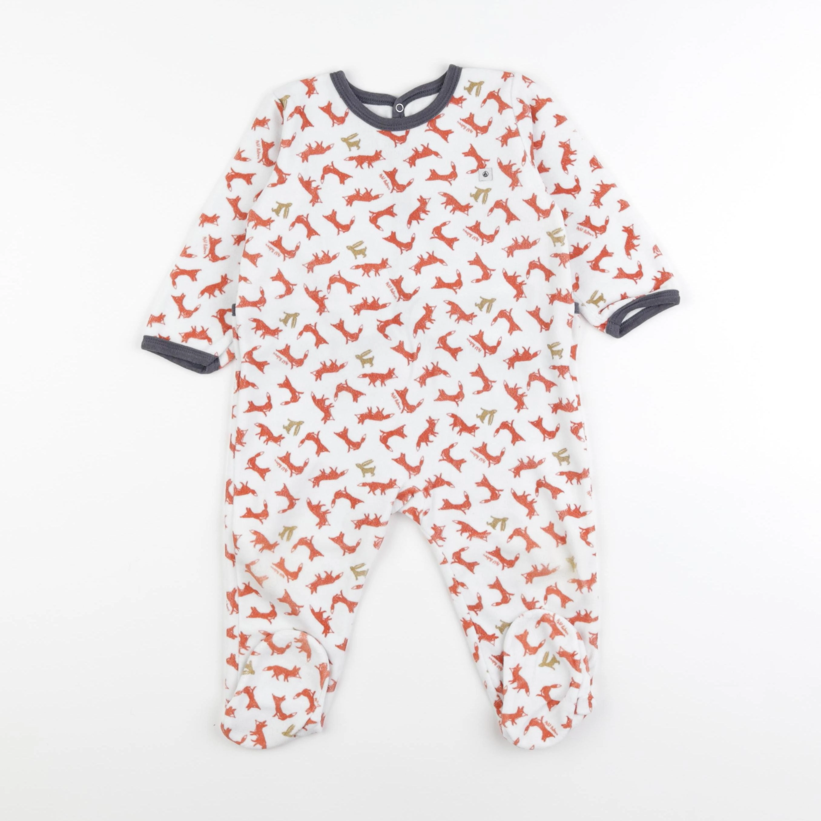 Petit Bateau - pyjama velours rouge - 18 mois