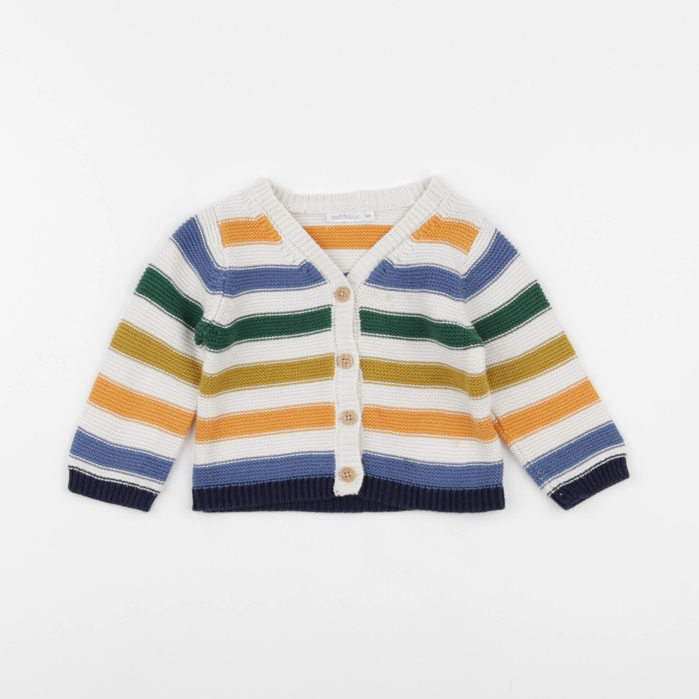 Boutchou - pull multicolore - 9 mois