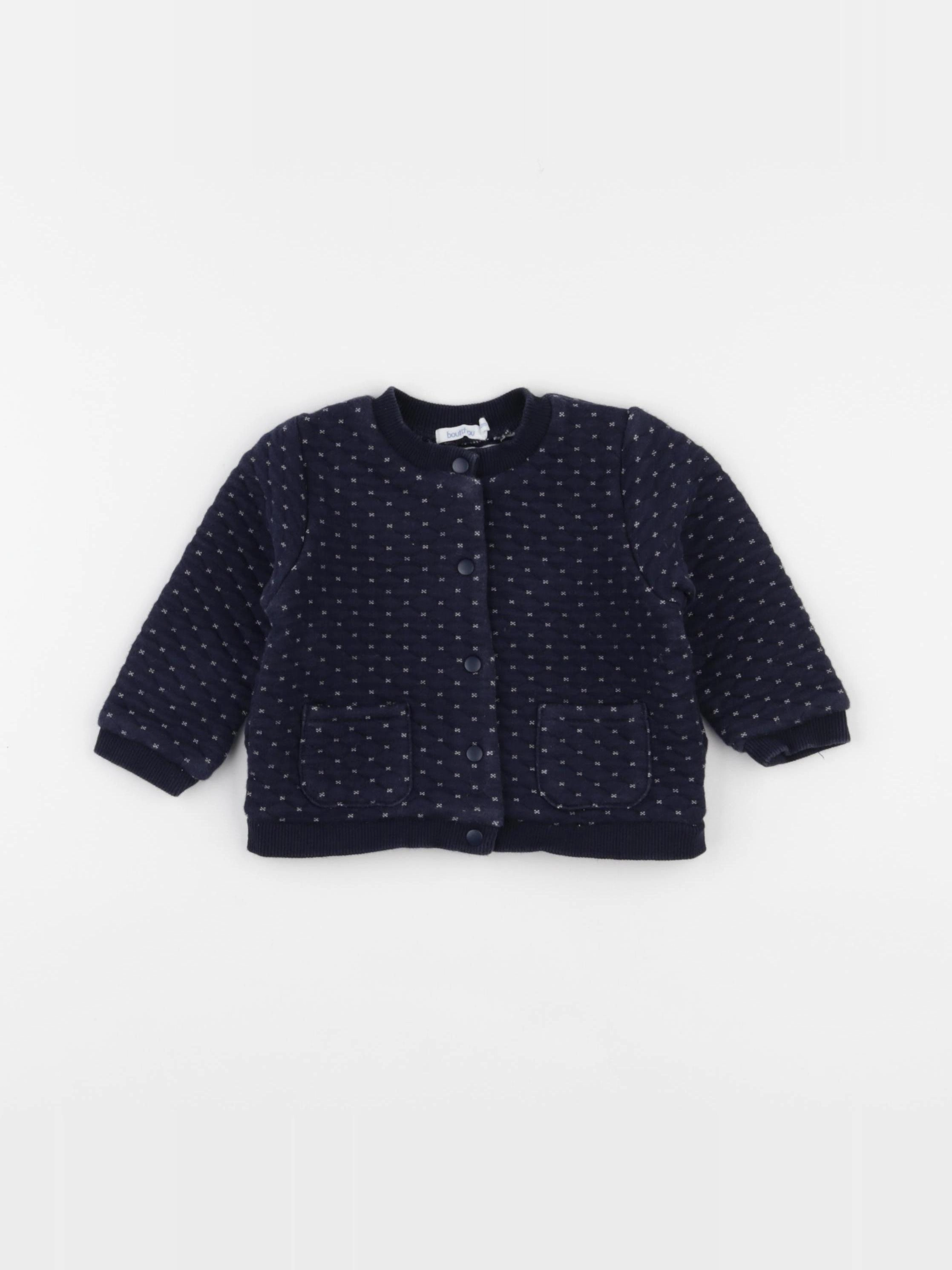 Boutchou - sweat bleu - 12 mois