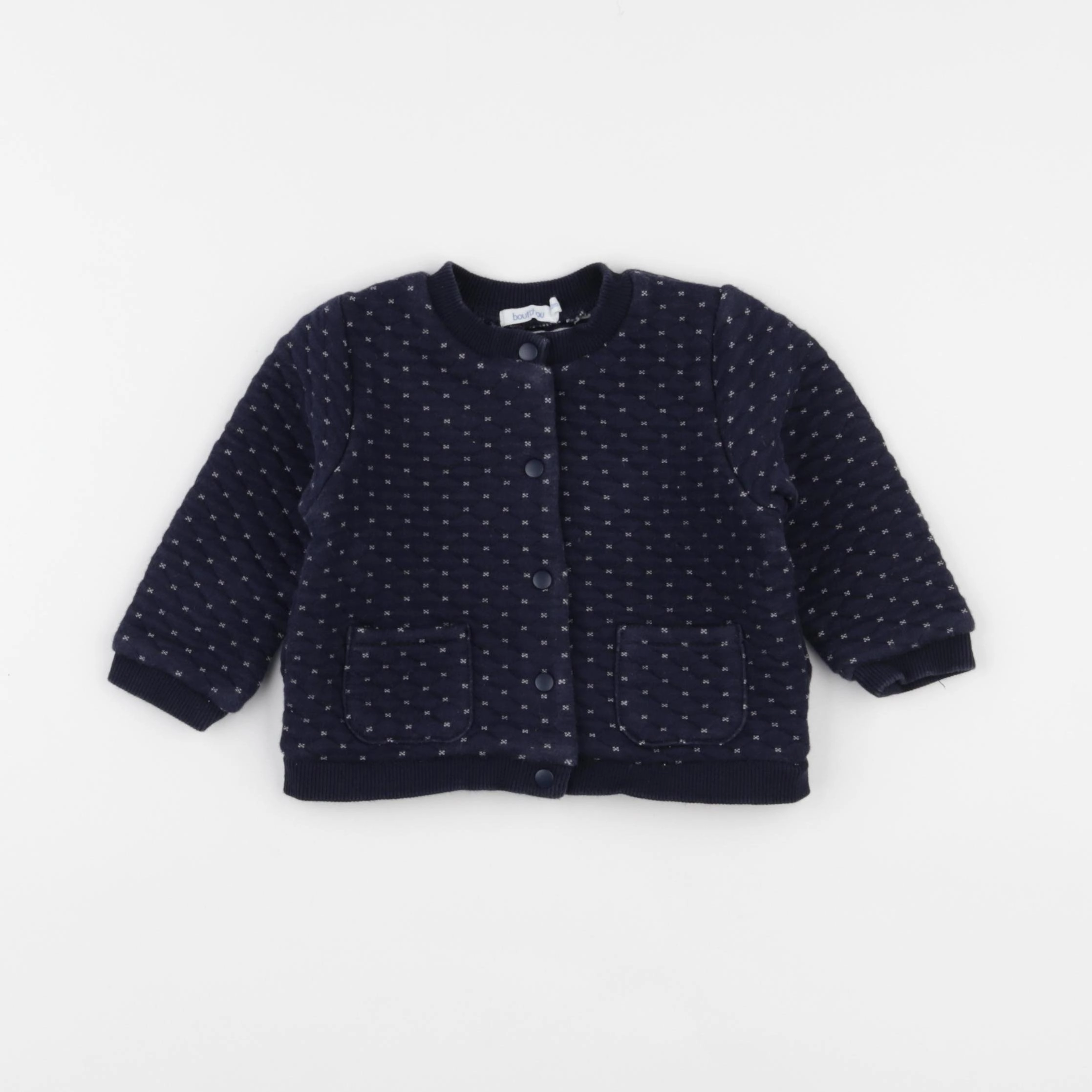 Boutchou - sweat bleu - 12 mois