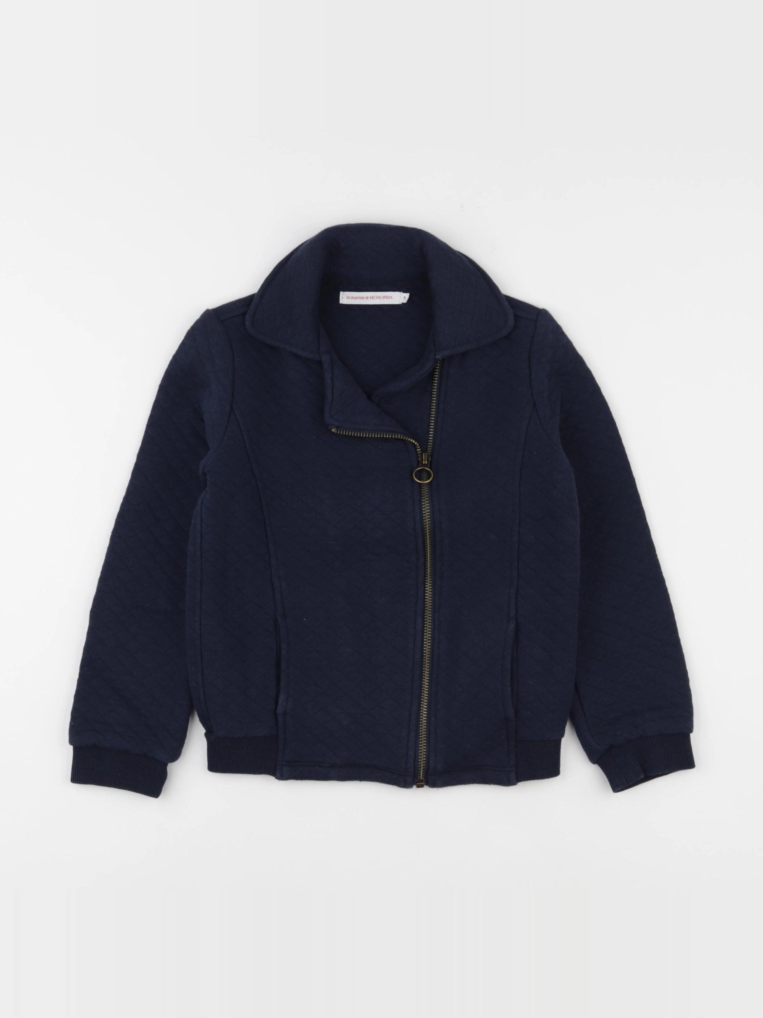 Monoprix - veste bleu - 8 ans