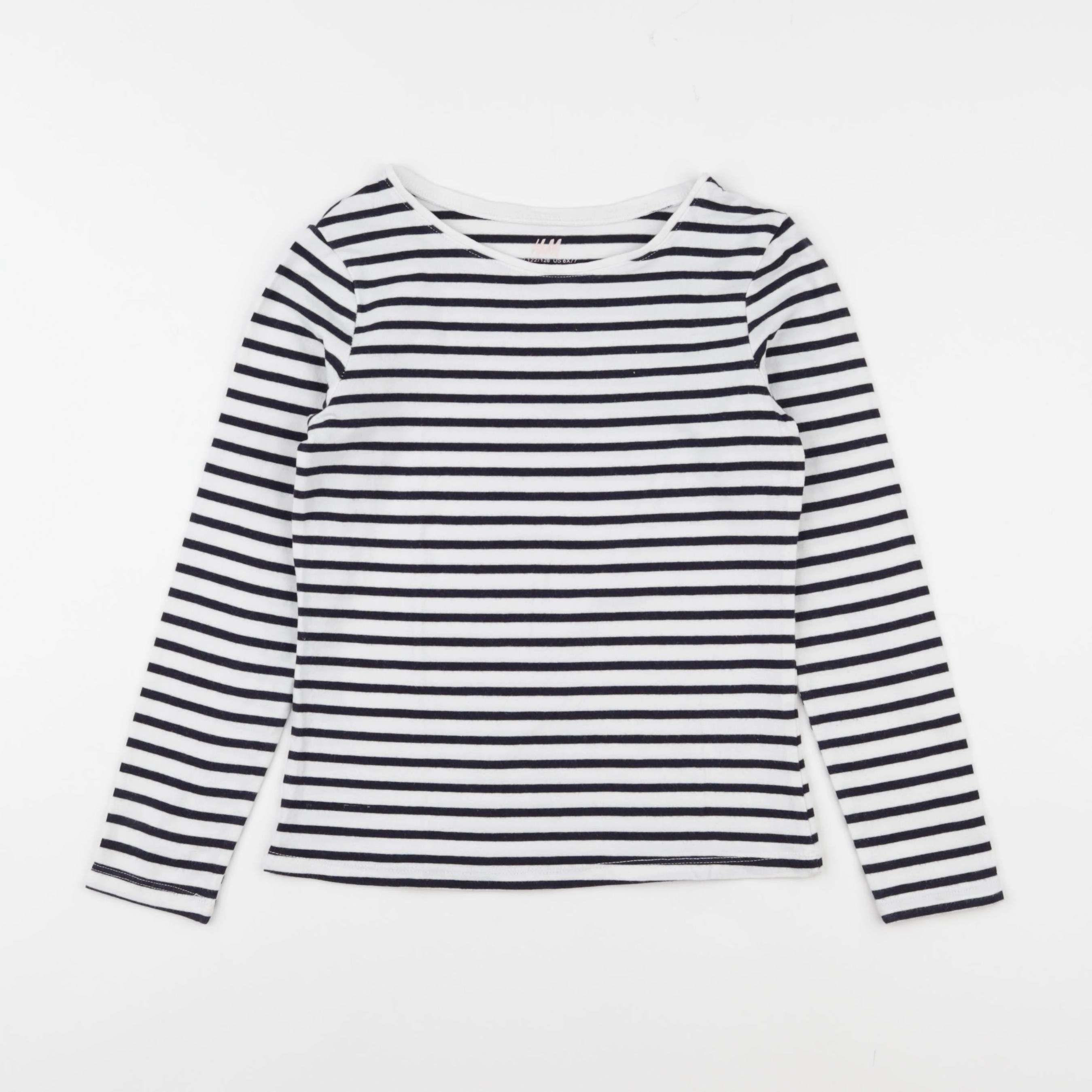 H&M - tee-shirt blanc, noir - 6/8 ans