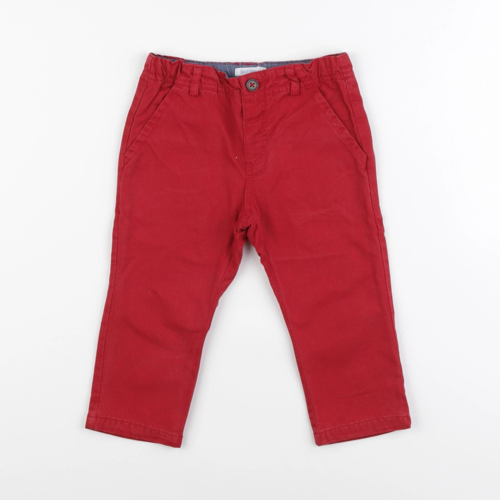 Boutchou - pantalon rouge - 12 mois