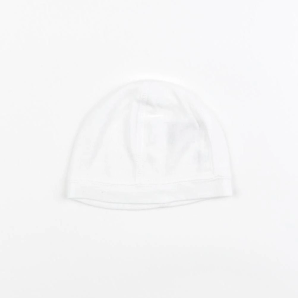Petit Bateau - bonnet de naissance blanc - 1 mois