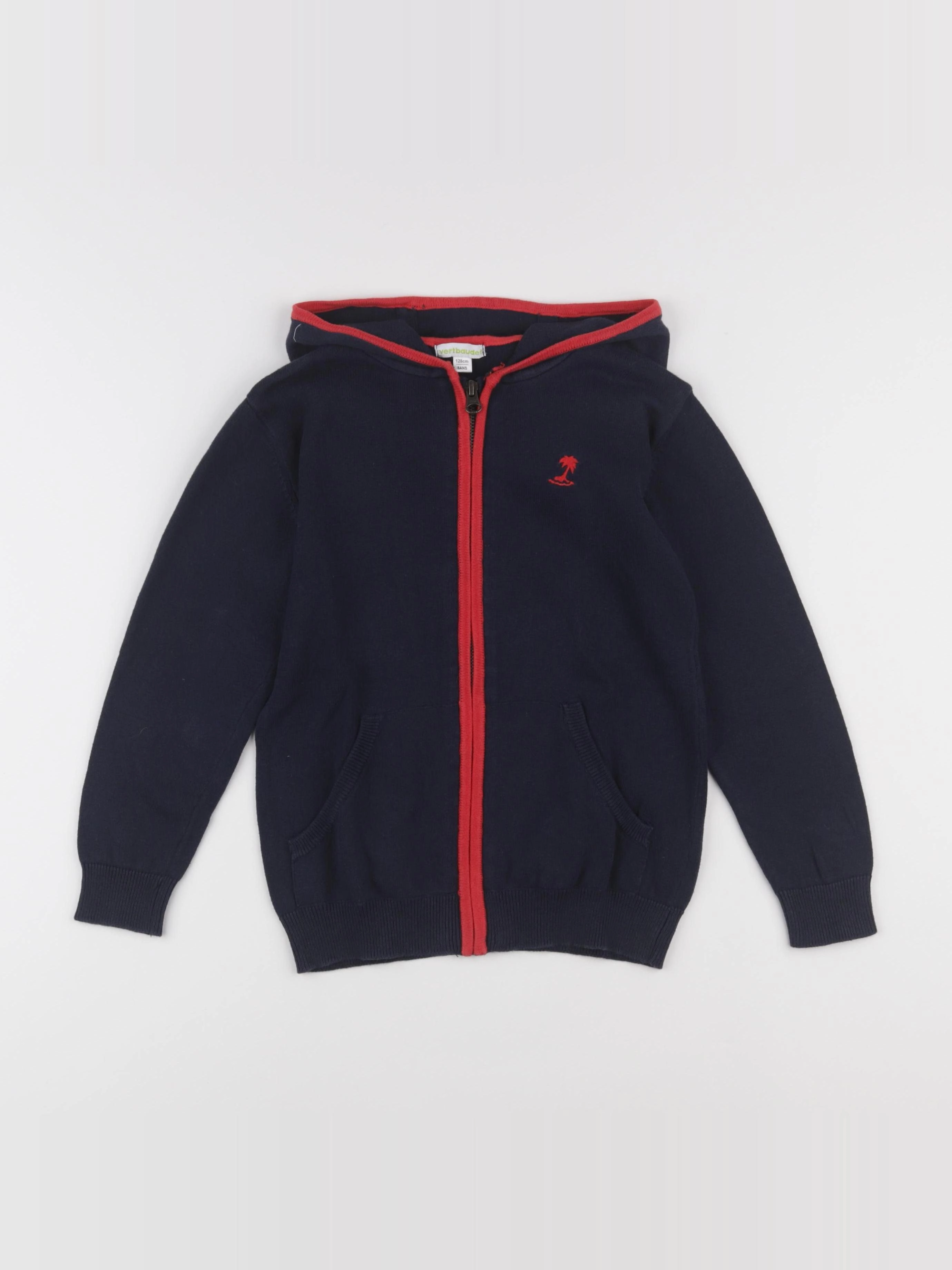 Vertbaudet - gilet bleu - 8 ans