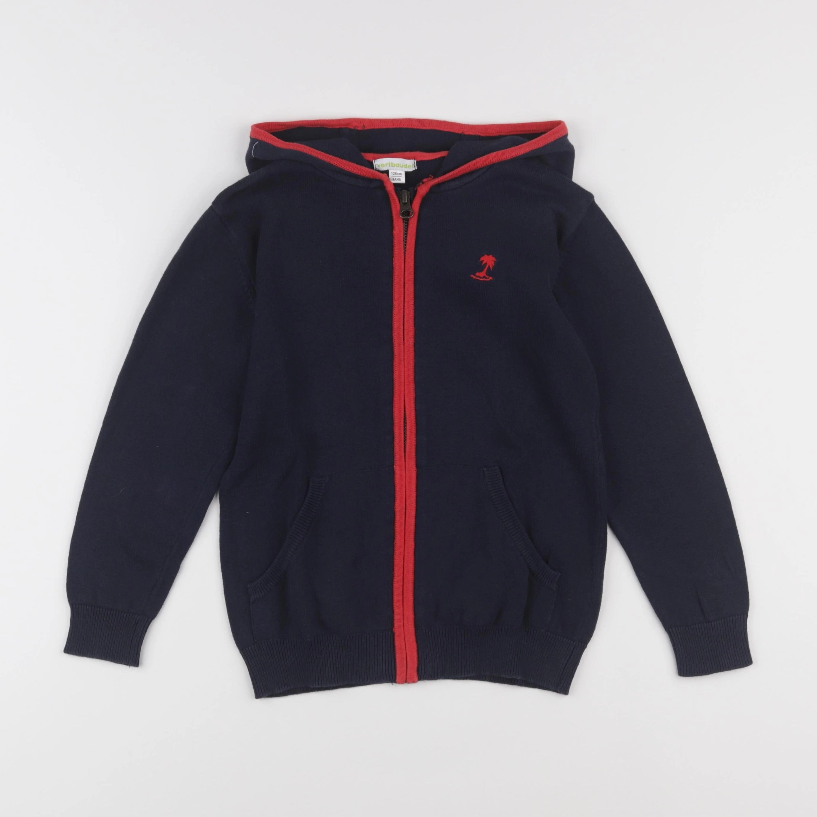 Vertbaudet - gilet bleu - 8 ans